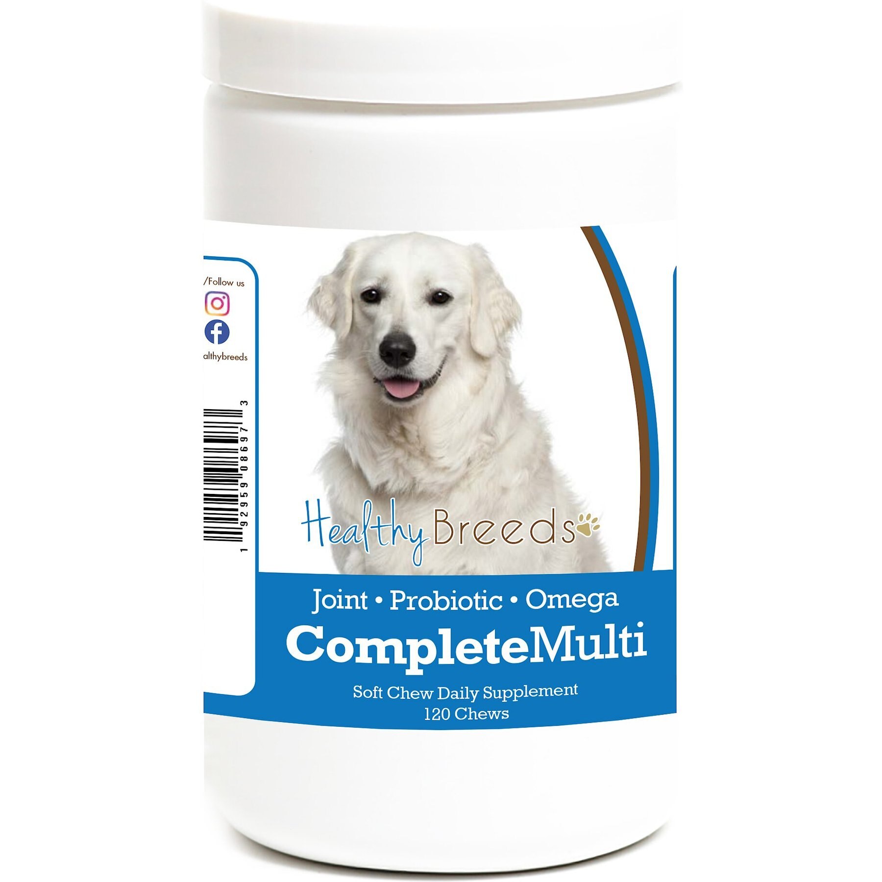 Healthy Breeds All In One Multivitamin Soft Chews Dog Supplement, 120 count