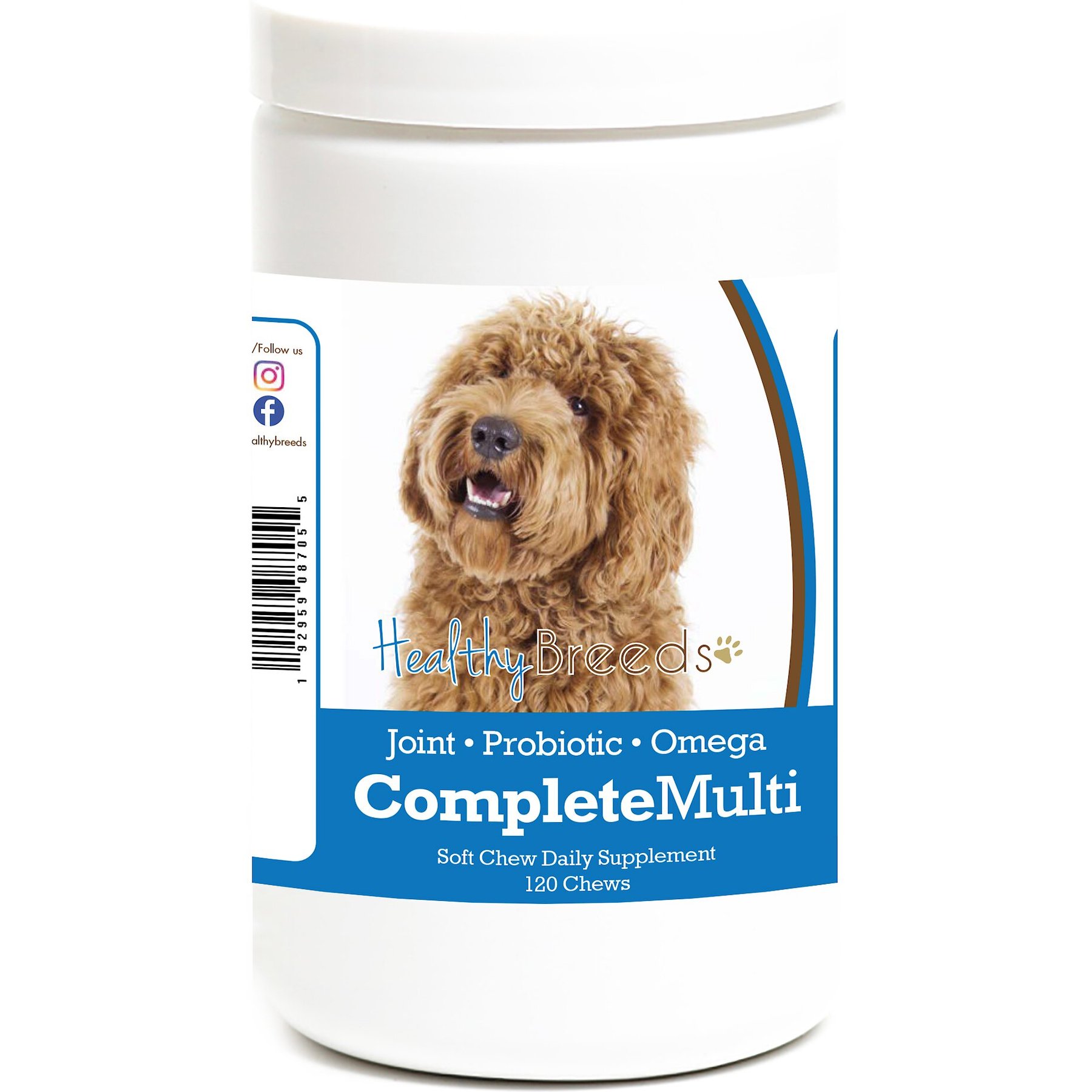 Healthy Breeds All In One Multivitamin Soft Chews Dog Supplement, 120 count
