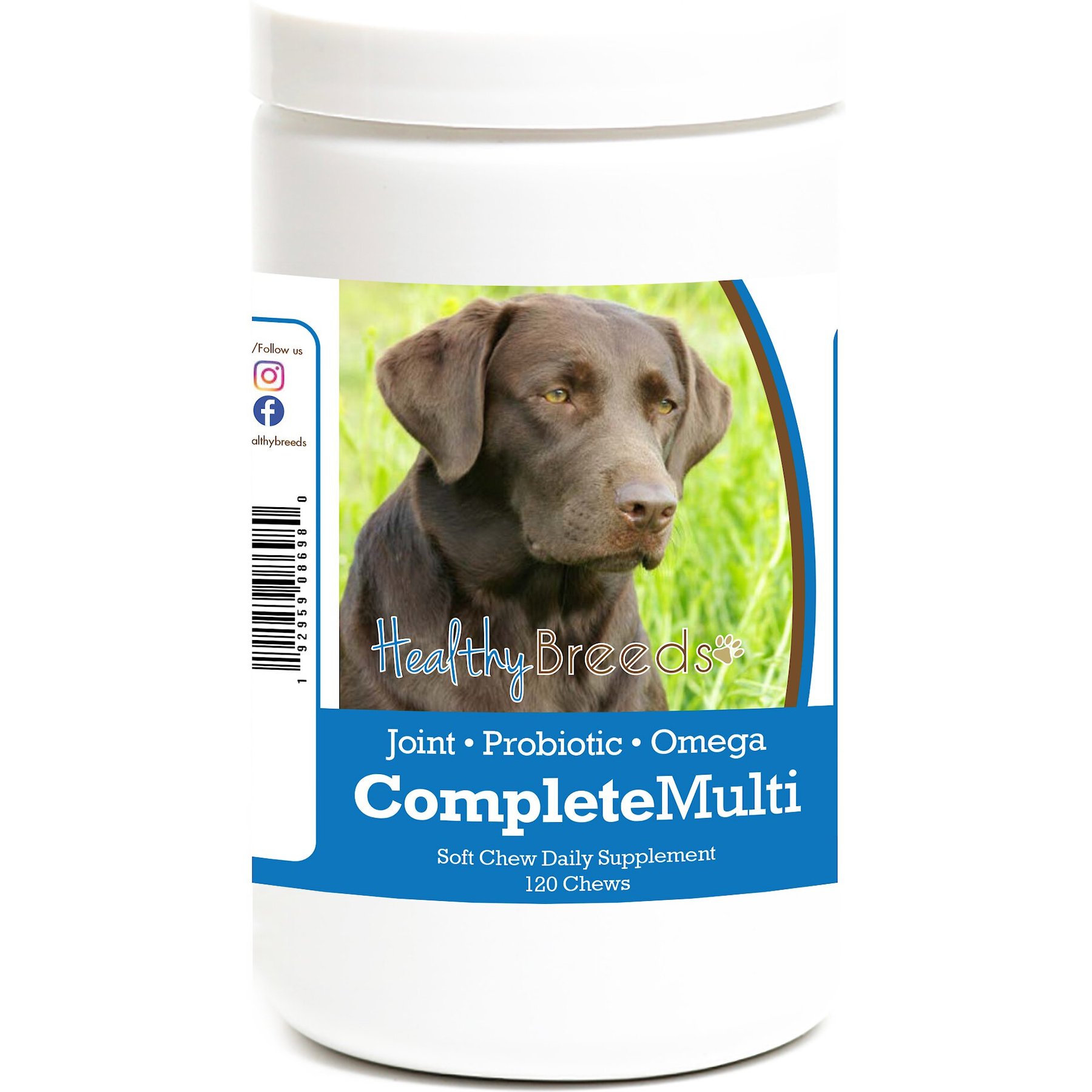 Healthy Breeds All In One Multivitamin Soft Chews Dog Supplement, 120 count