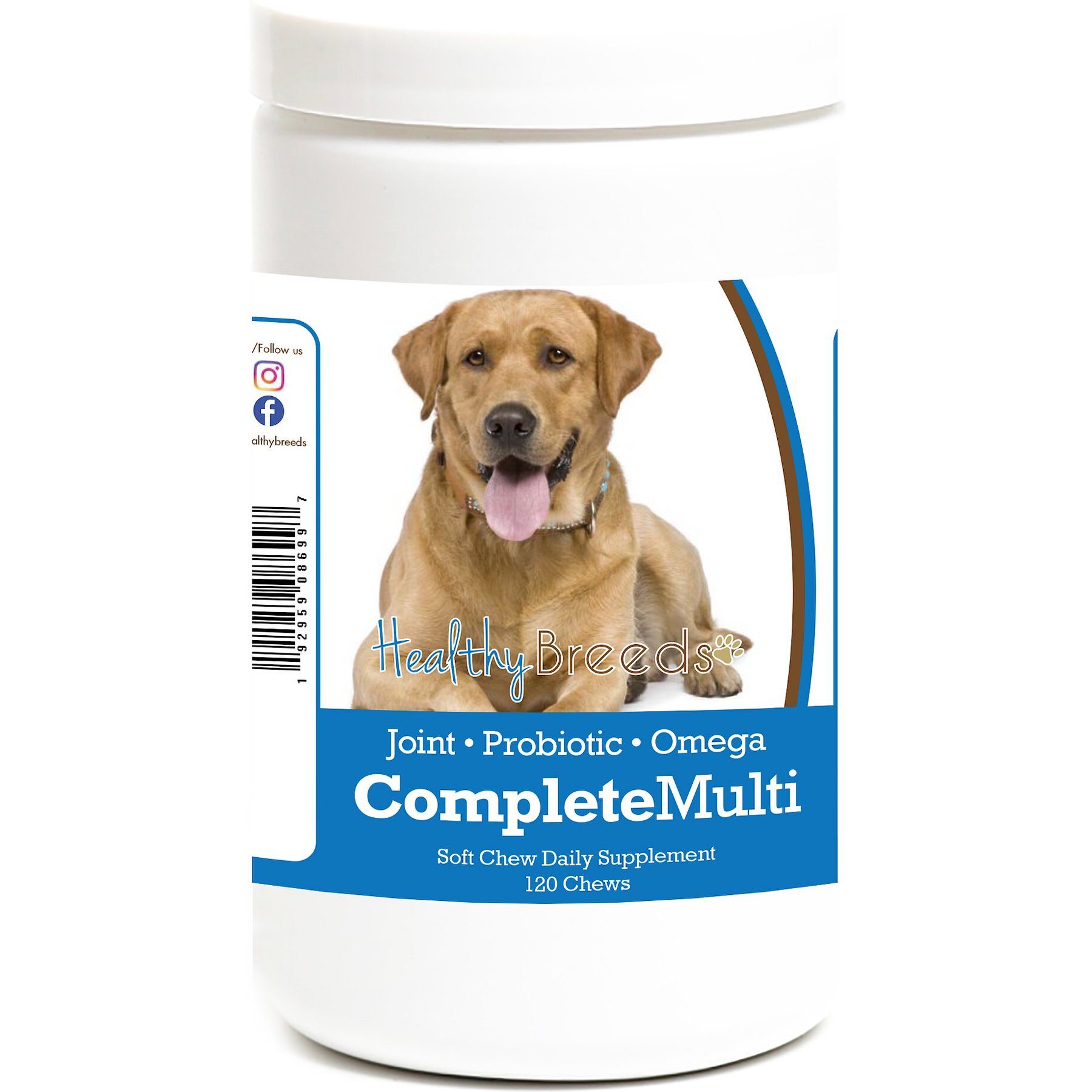 Healthy Breeds All In One Multivitamin Soft Chews Dog Supplement, 120 count