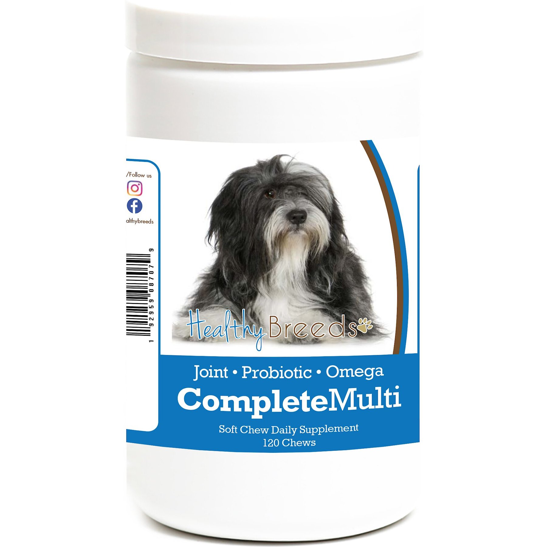 Healthy Breeds All In One Multivitamin Soft Chews Dog Supplement, 120 count
