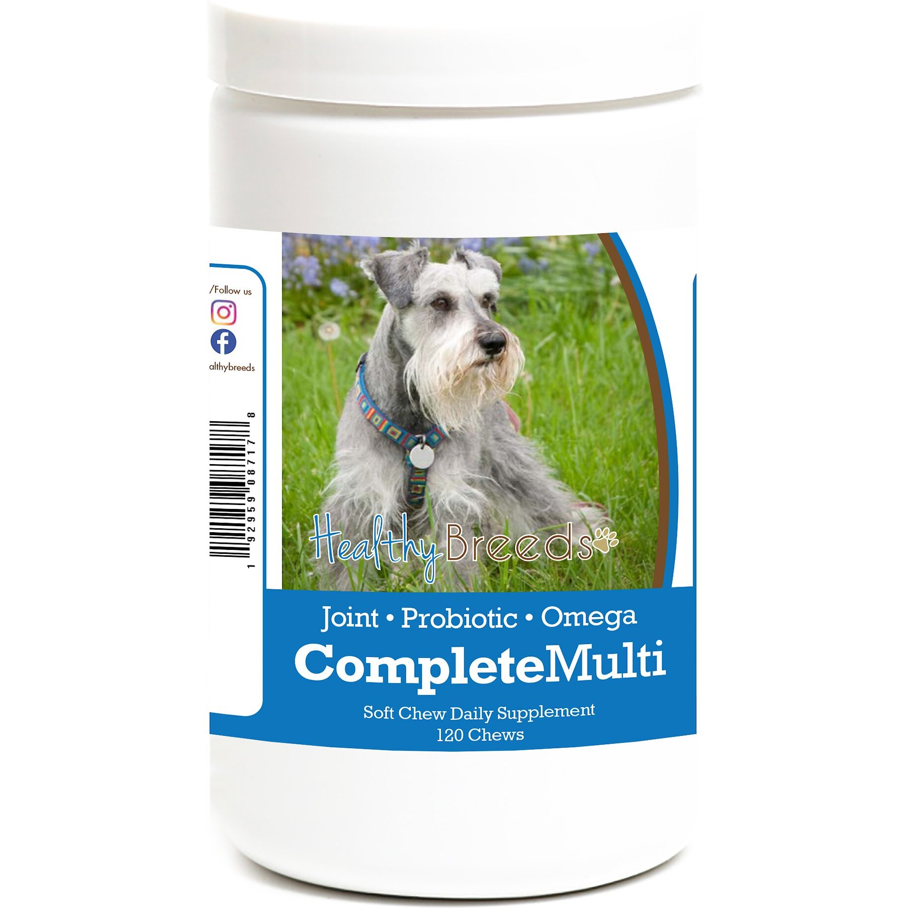 Healthy Breeds All In One Multivitamin Soft Chews Dog Supplement, 120 count