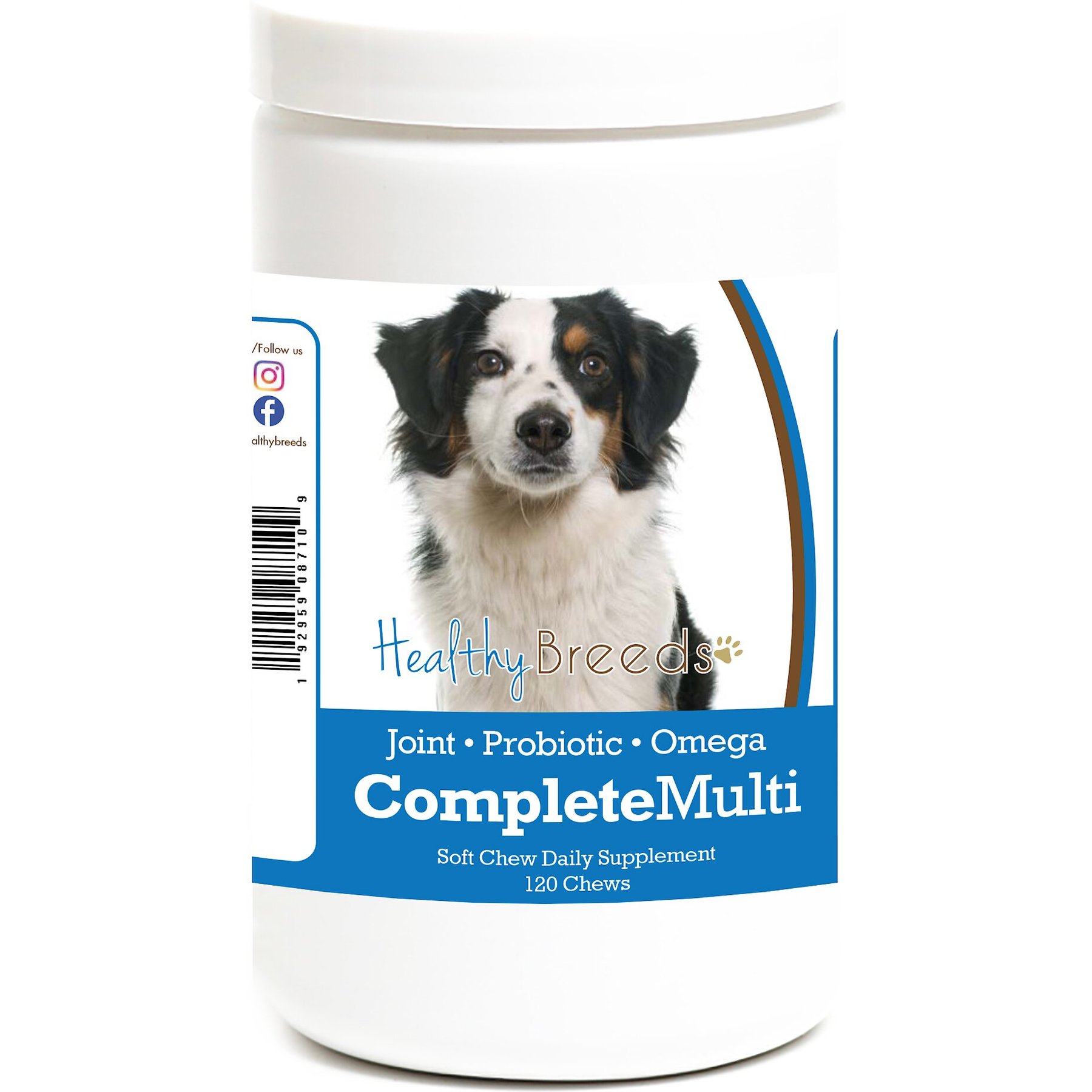 Healthy Breeds All In One Multivitamin Soft Chews Dog Supplement, 120 count