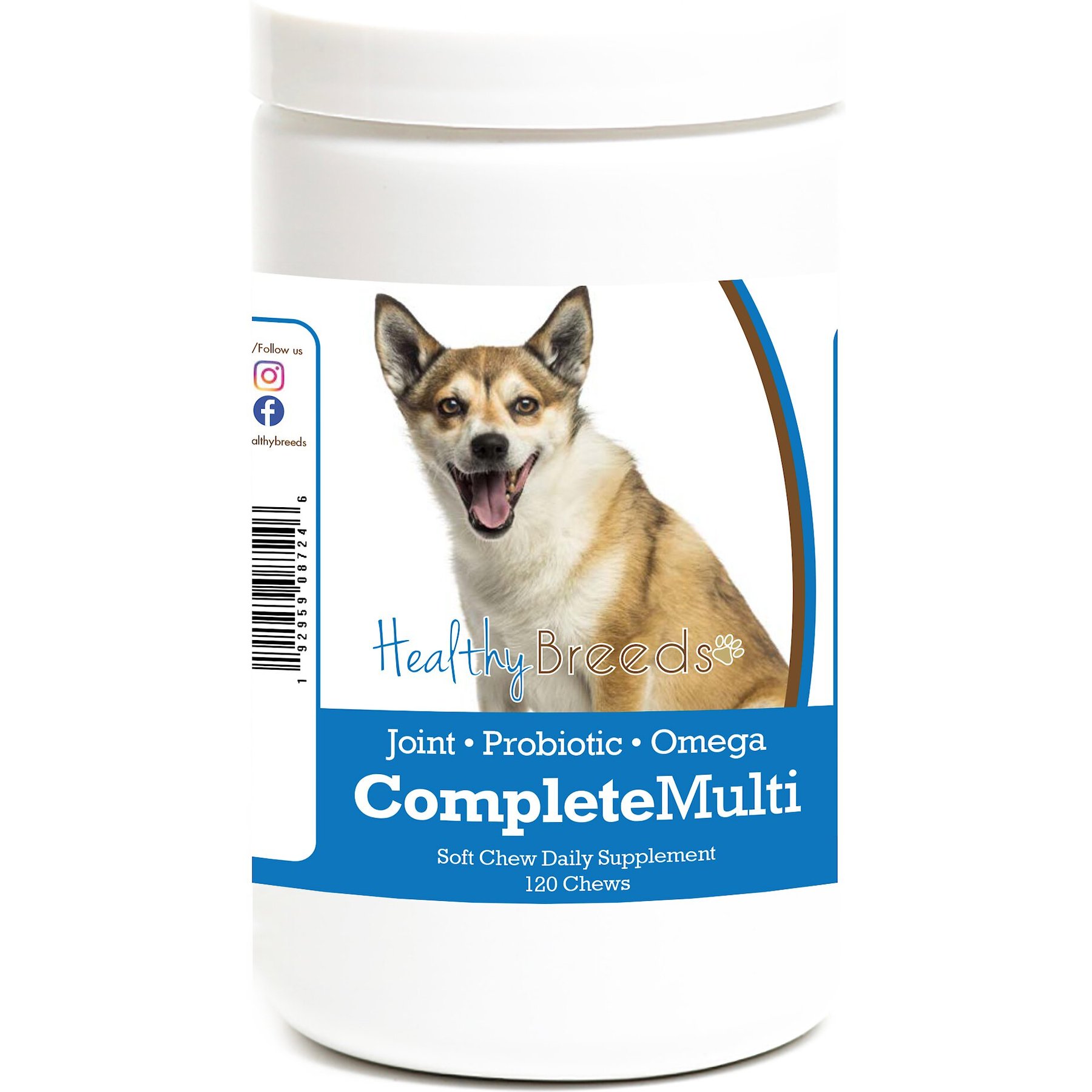 Healthy Breeds All In One Multivitamin Soft Chews Dog Supplement, 120 count