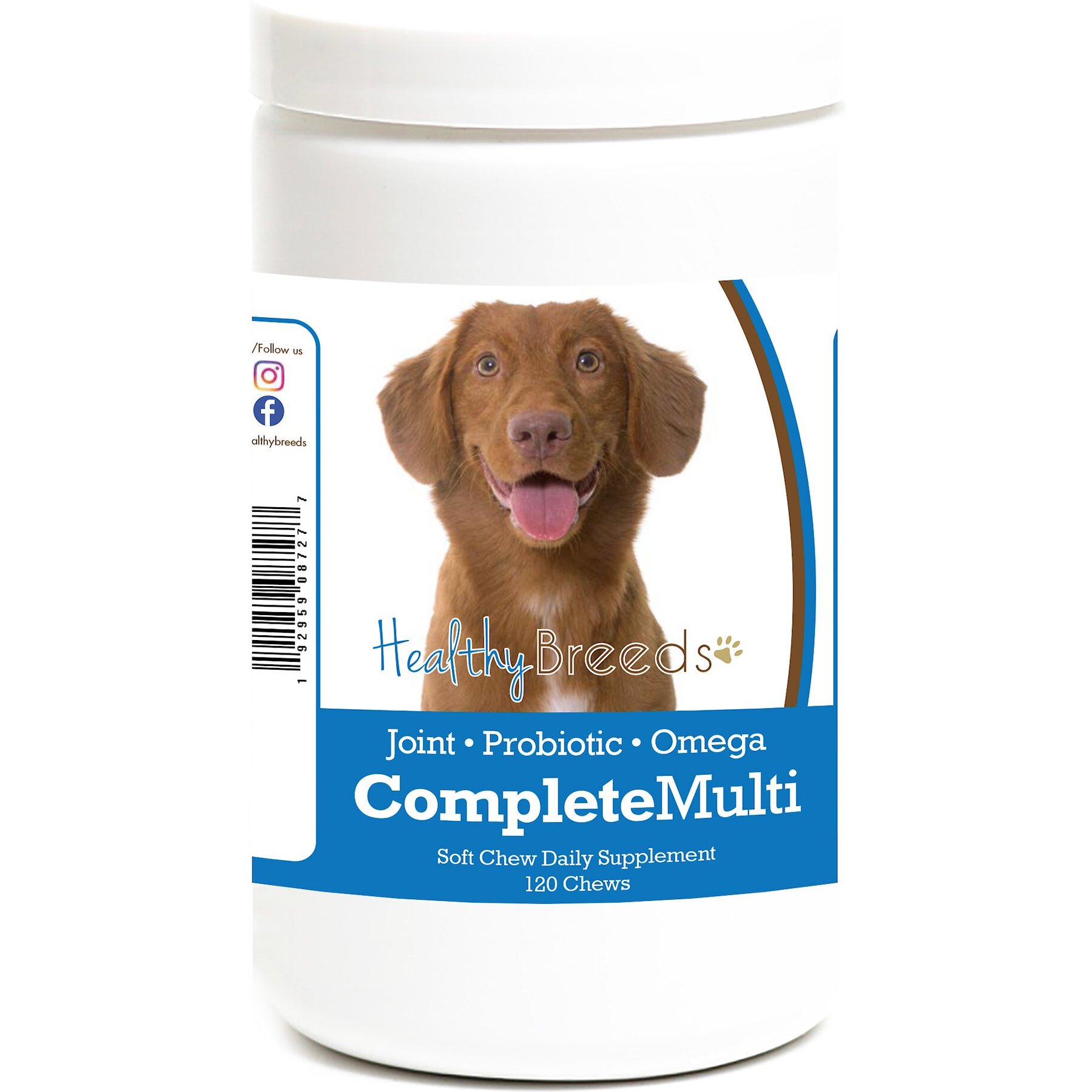 Healthy Breeds All In One Multivitamin Soft Chews Dog Supplement, 120 count