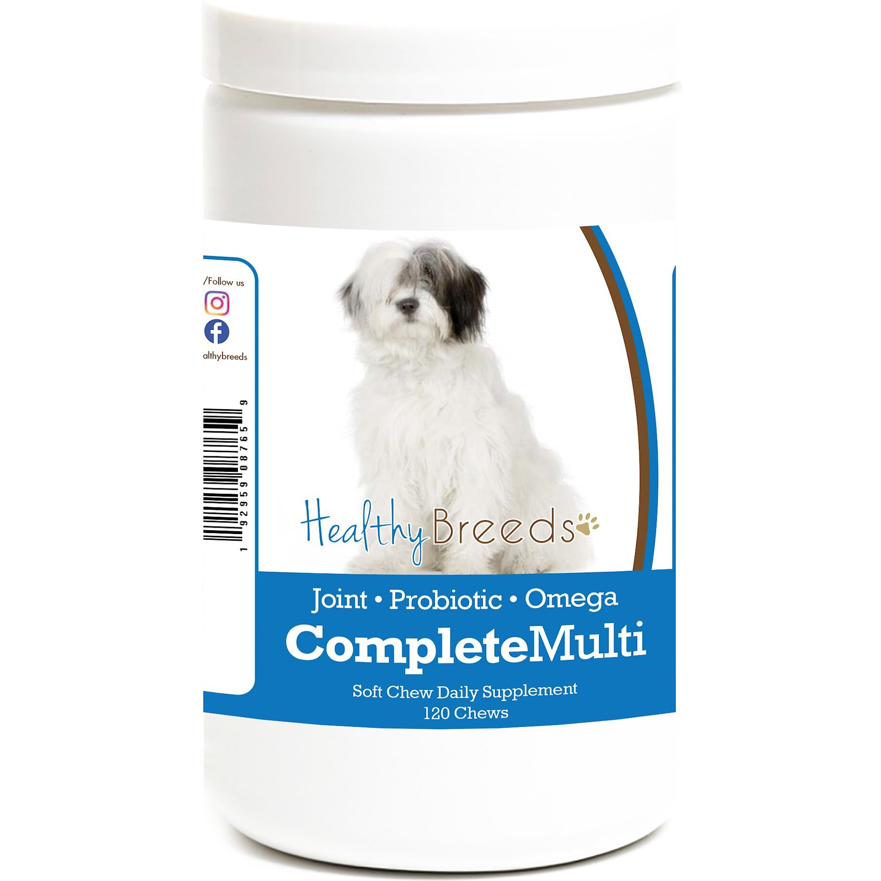 Healthy Breeds All In One Multivitamin Soft Chews Dog Supplement, 120 count