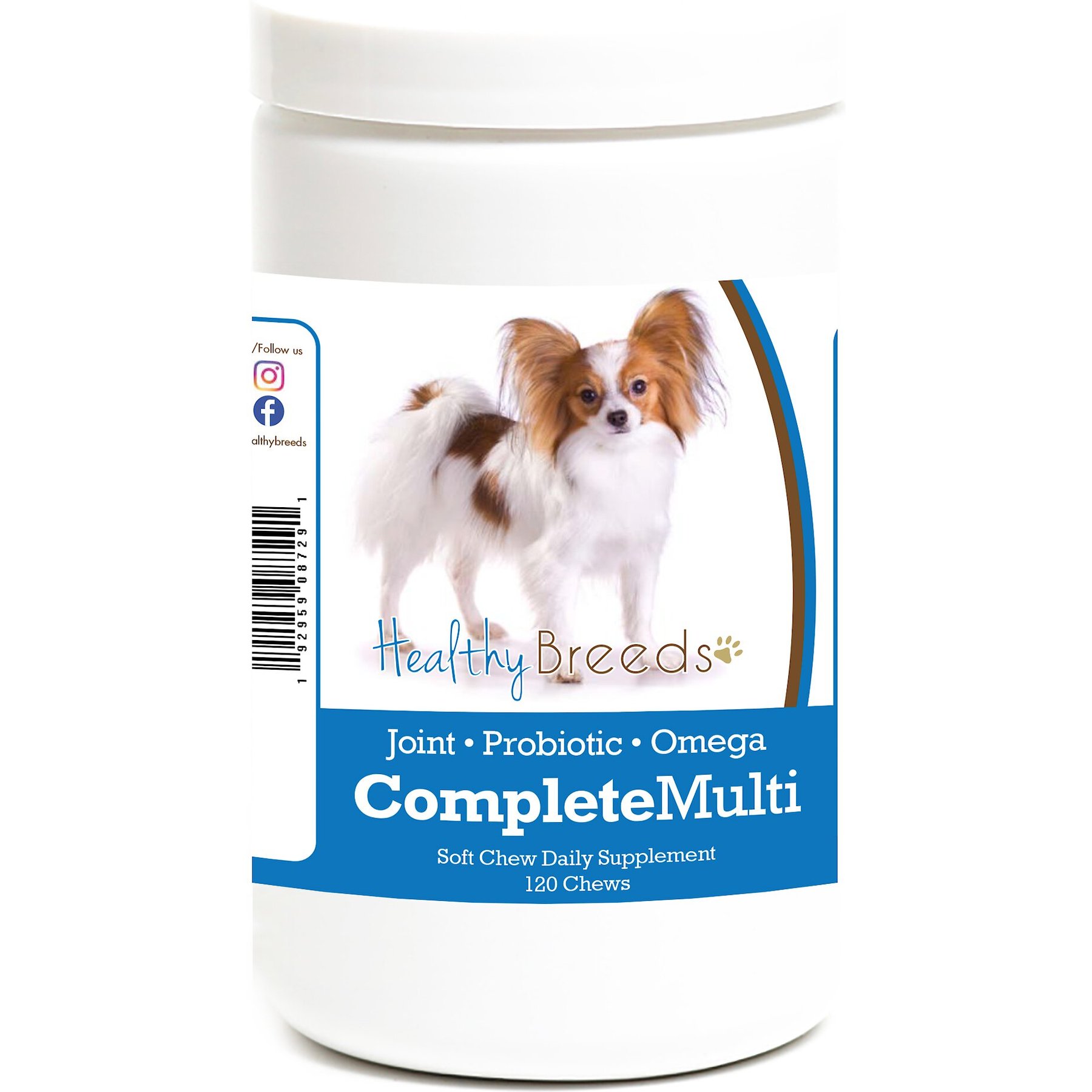 Healthy Breeds All In One Multivitamin Soft Chews Dog Supplement, 120 count