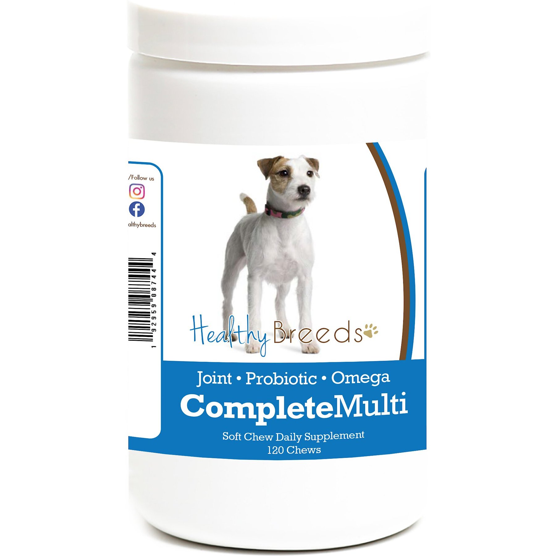 Healthy Breeds All In One Multivitamin Soft Chews Dog Supplement, 120 count
