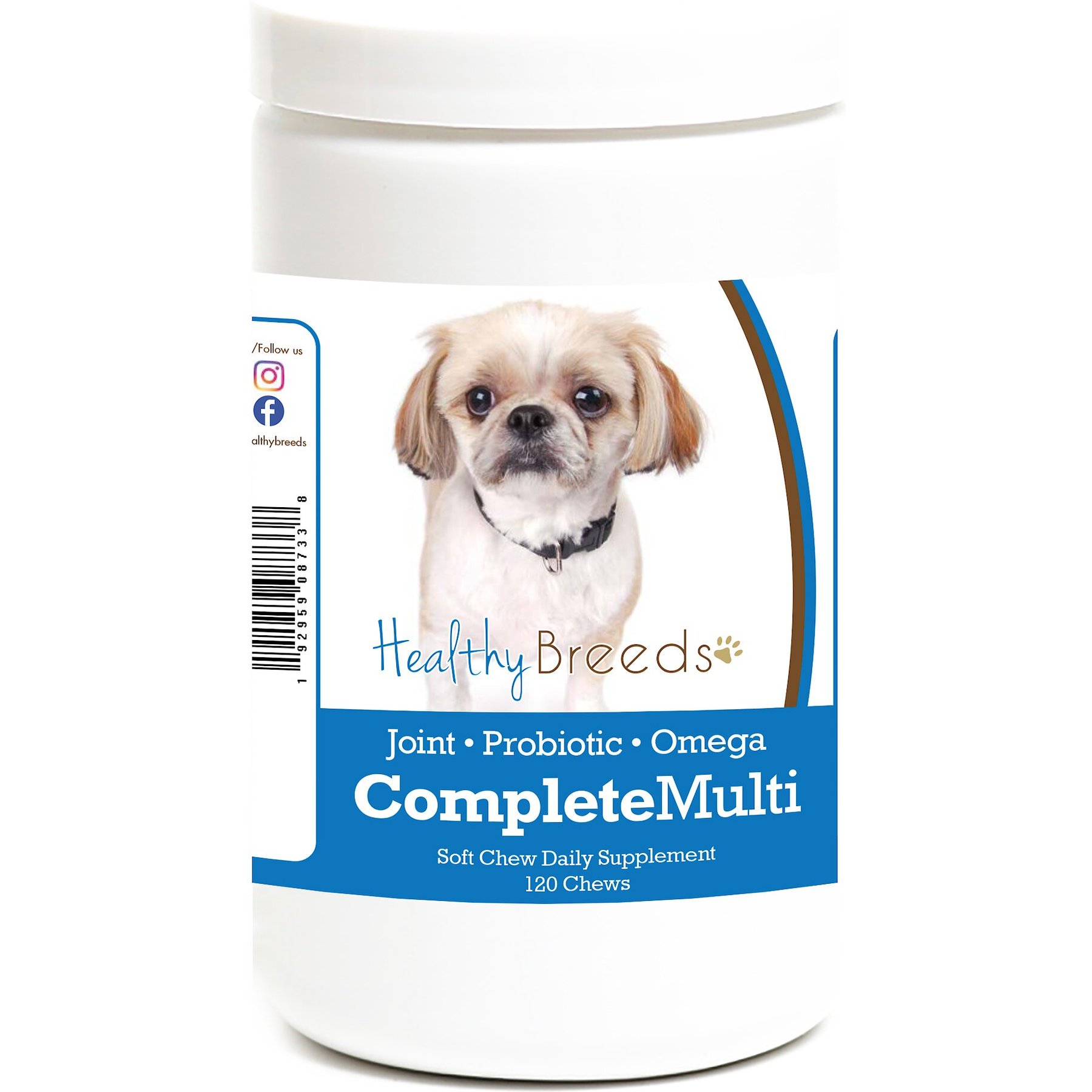 Healthy Breeds All In One Multivitamin Soft Chews Dog Supplement, 120 count