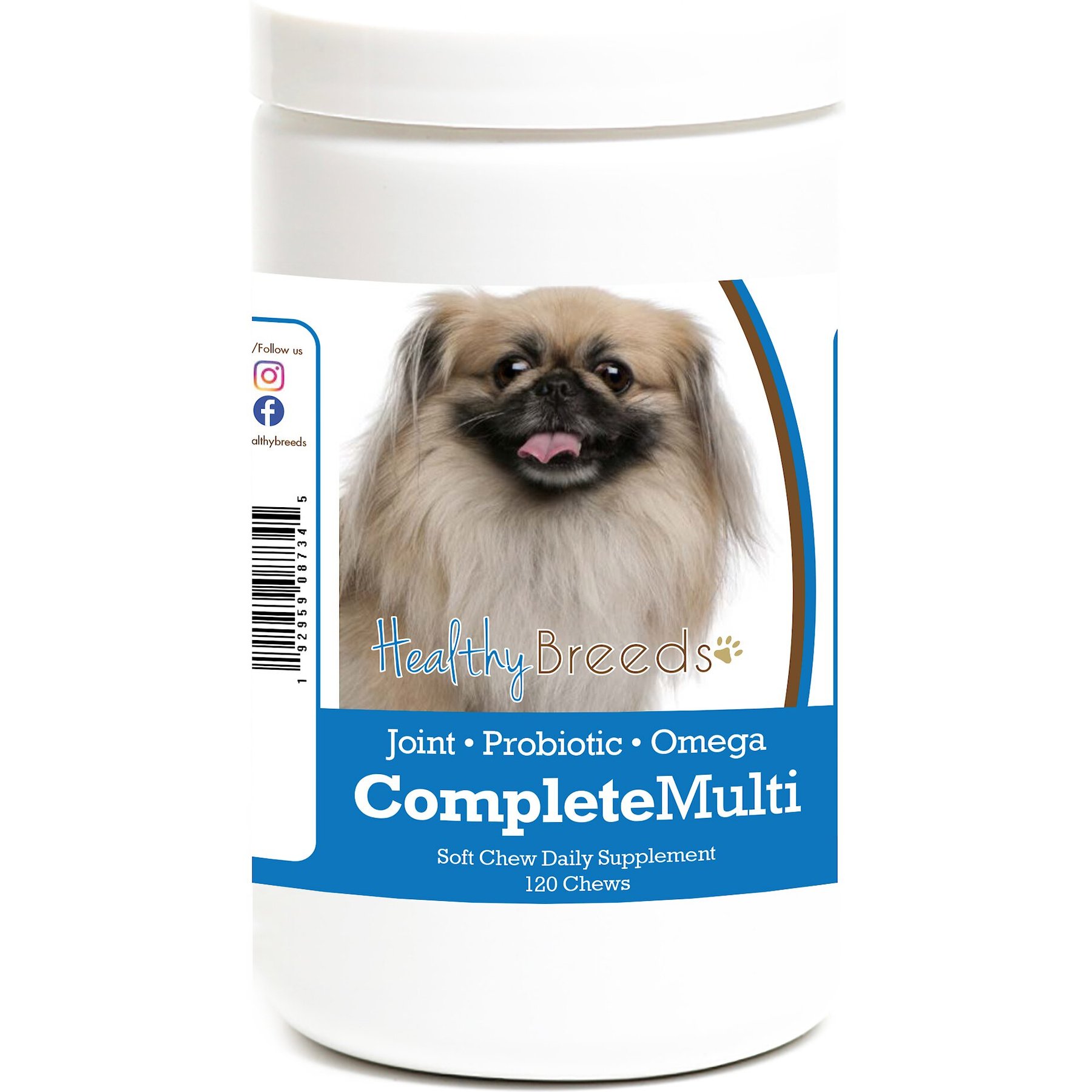 Healthy Breeds All In One Multivitamin Soft Chews Dog Supplement, 120 count