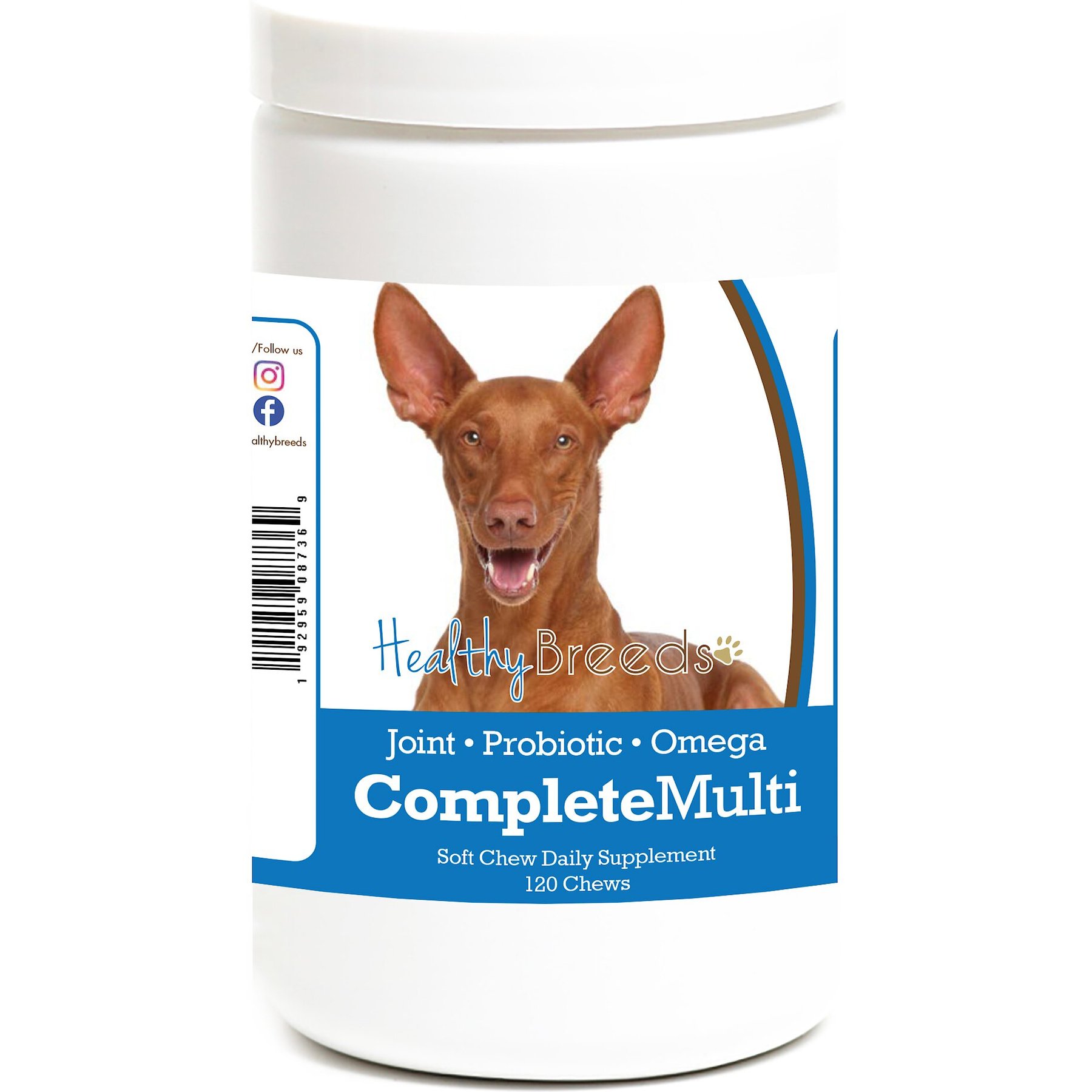 Healthy Breeds All In One Multivitamin Soft Chews Dog Supplement, 120 count