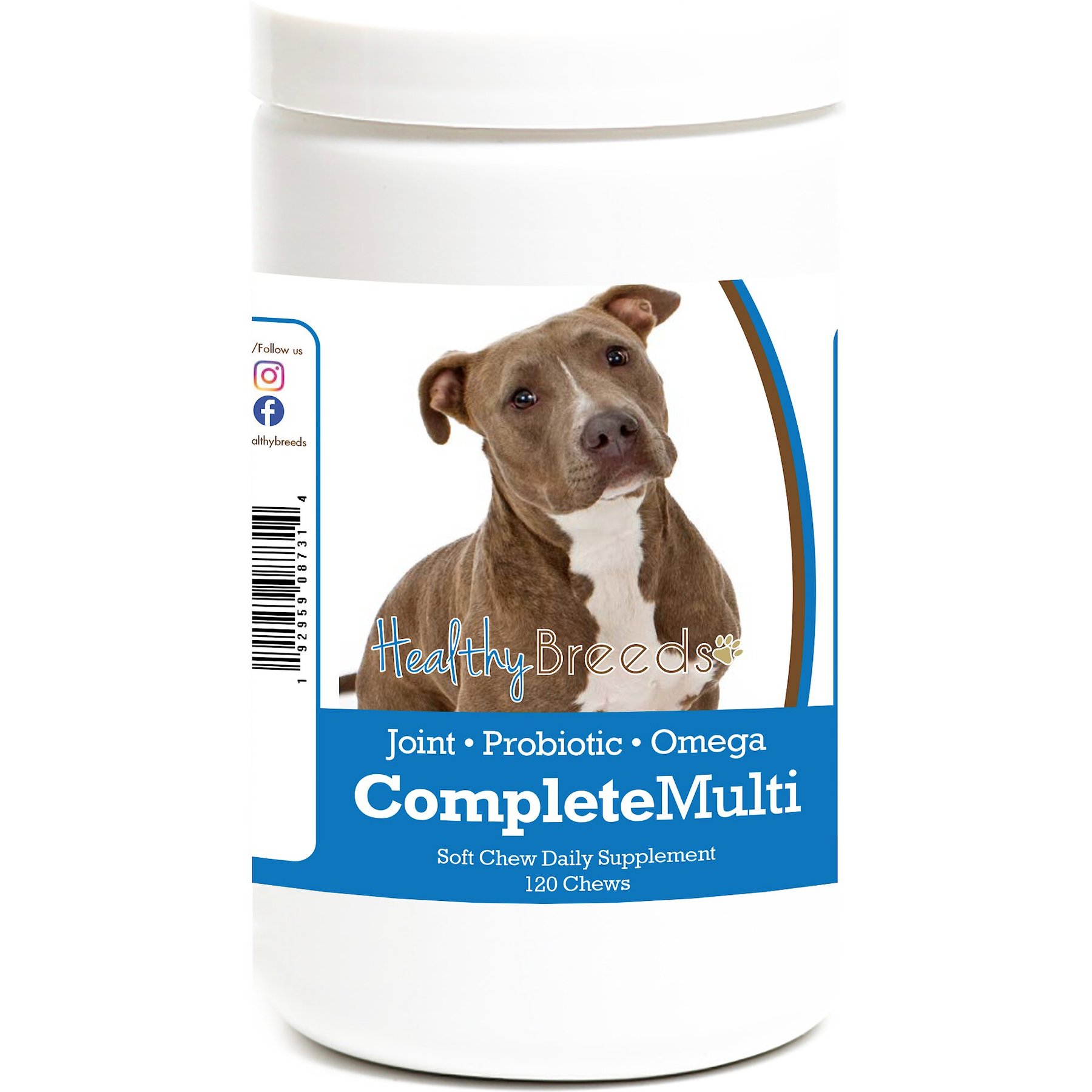 Healthy Breeds All In One Multivitamin Soft Chews Dog Supplement, 120 count