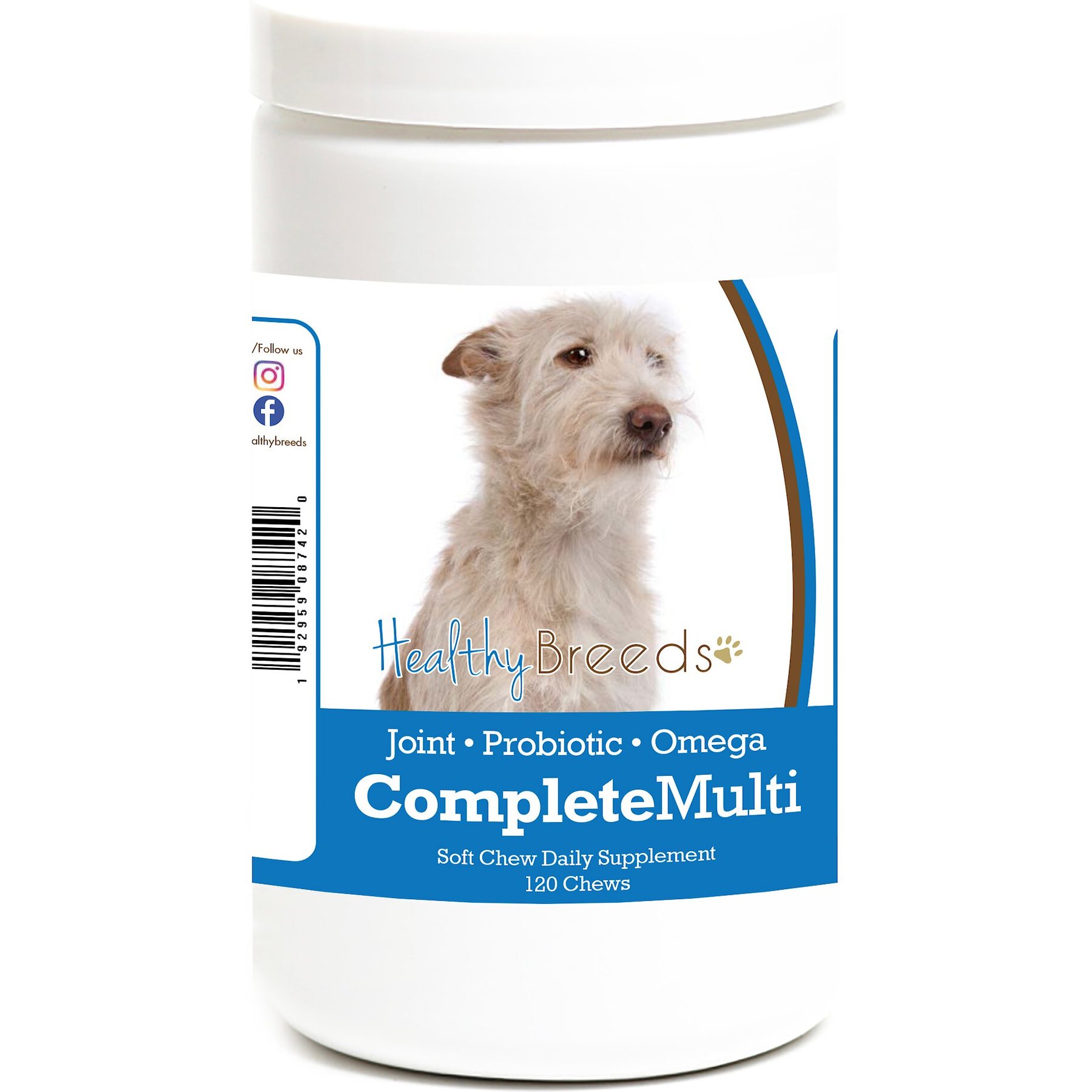 Healthy Breeds All In One Multivitamin Soft Chews Dog Supplement, 120 count