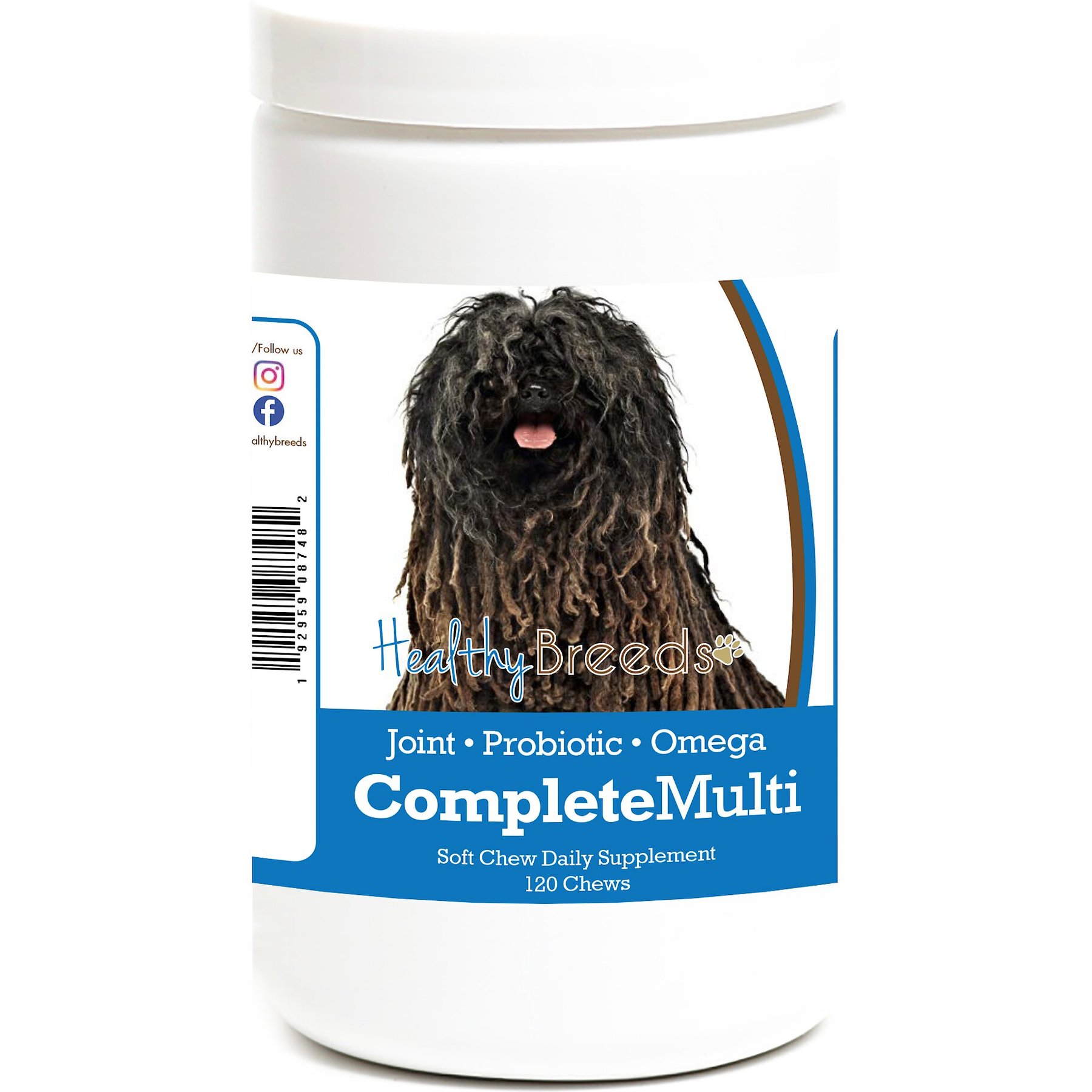 Healthy Breeds All In One Multivitamin Soft Chews Dog Supplement, 120 count