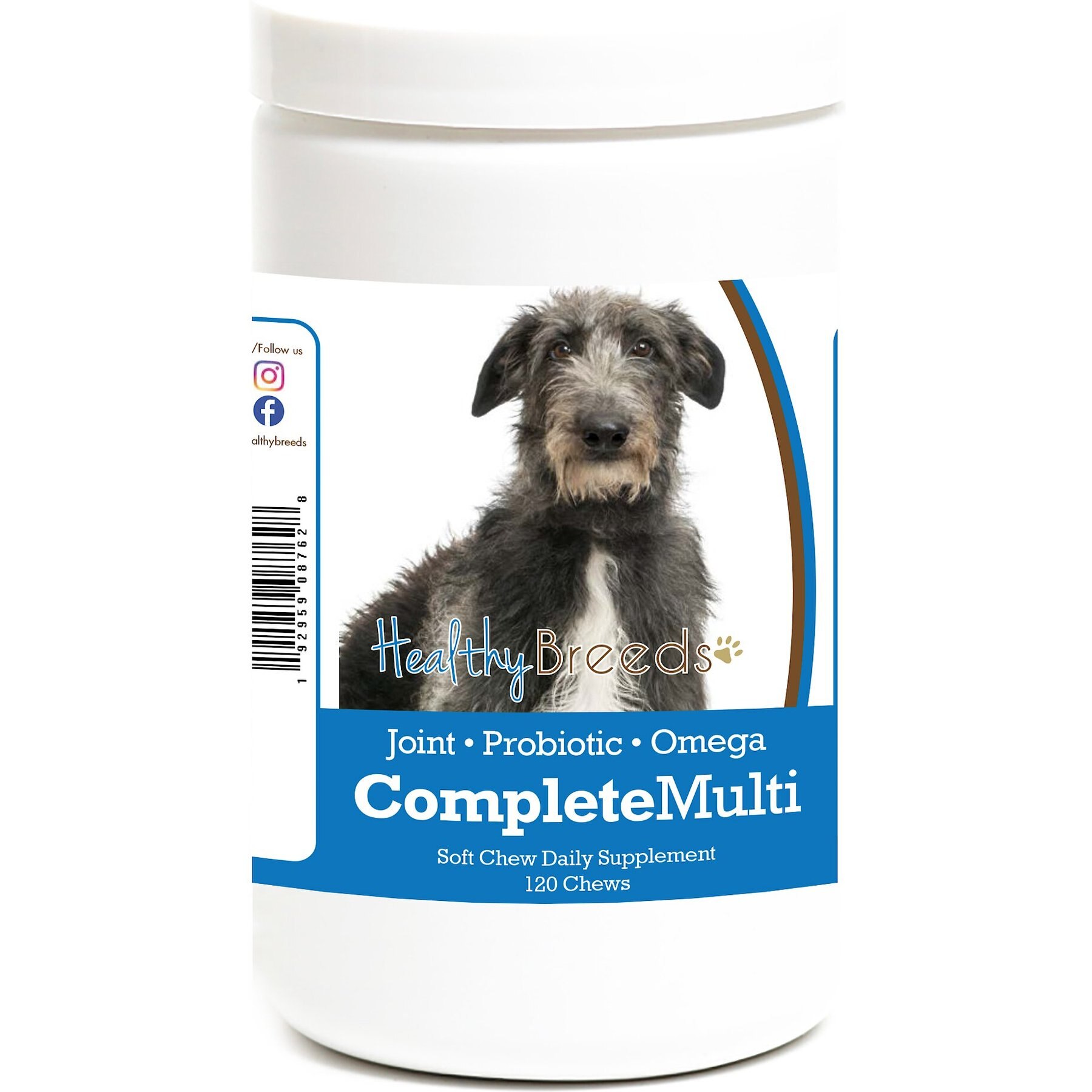 Healthy Breeds All In One Multivitamin Soft Chews Dog Supplement, 120 count