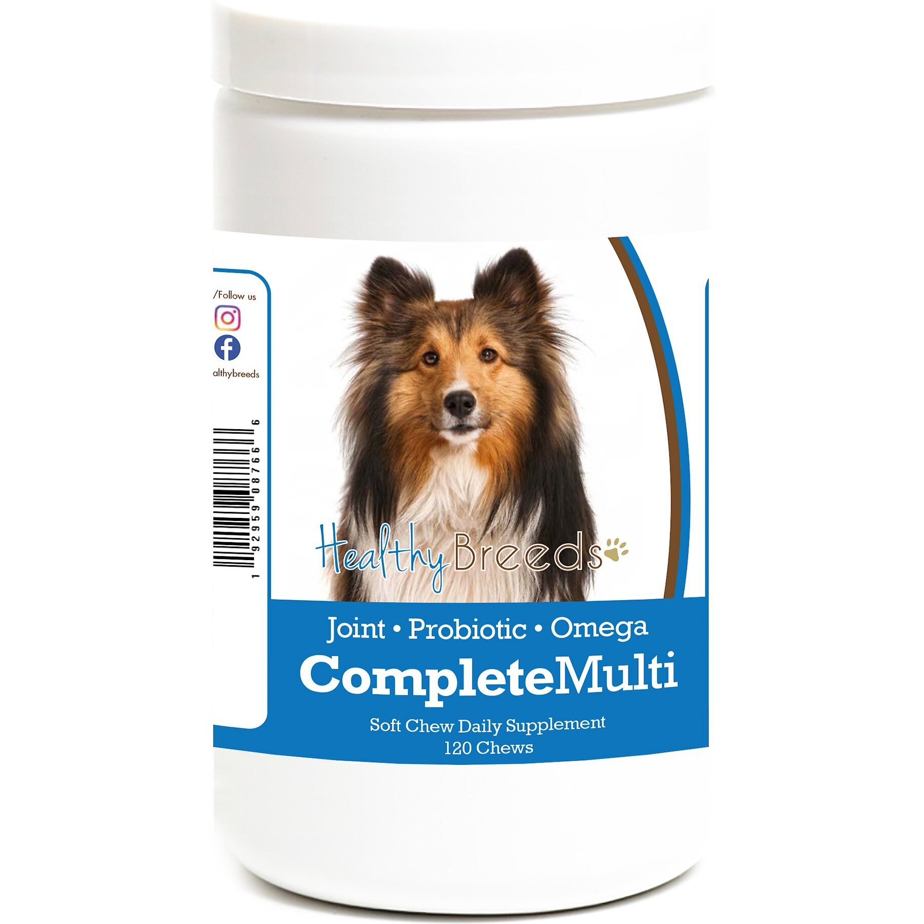 Healthy Breeds All In One Multivitamin Soft Chews Dog Supplement, 120 count