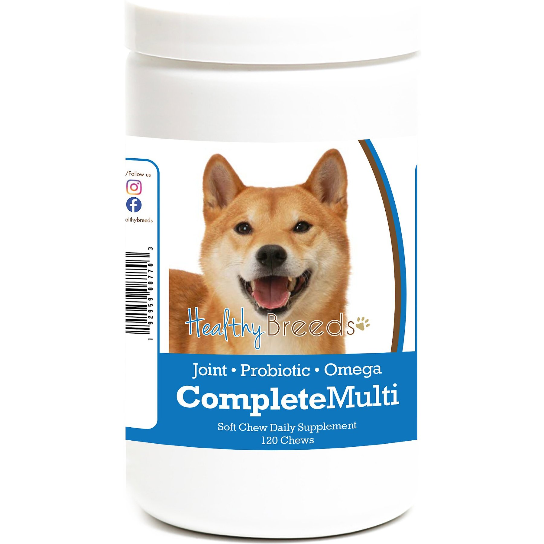 Healthy Breeds All In One Multivitamin Soft Chews Dog Supplement, 120 count