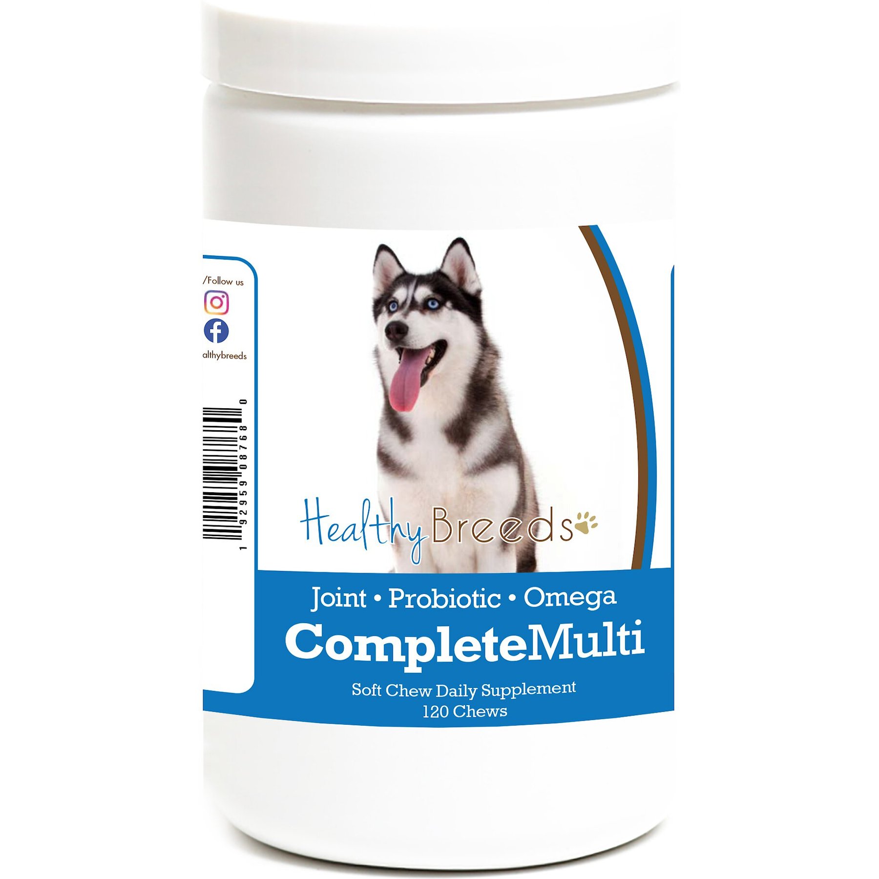 Healthy Breeds All In One Multivitamin Soft Chews Dog Supplement, 120 count