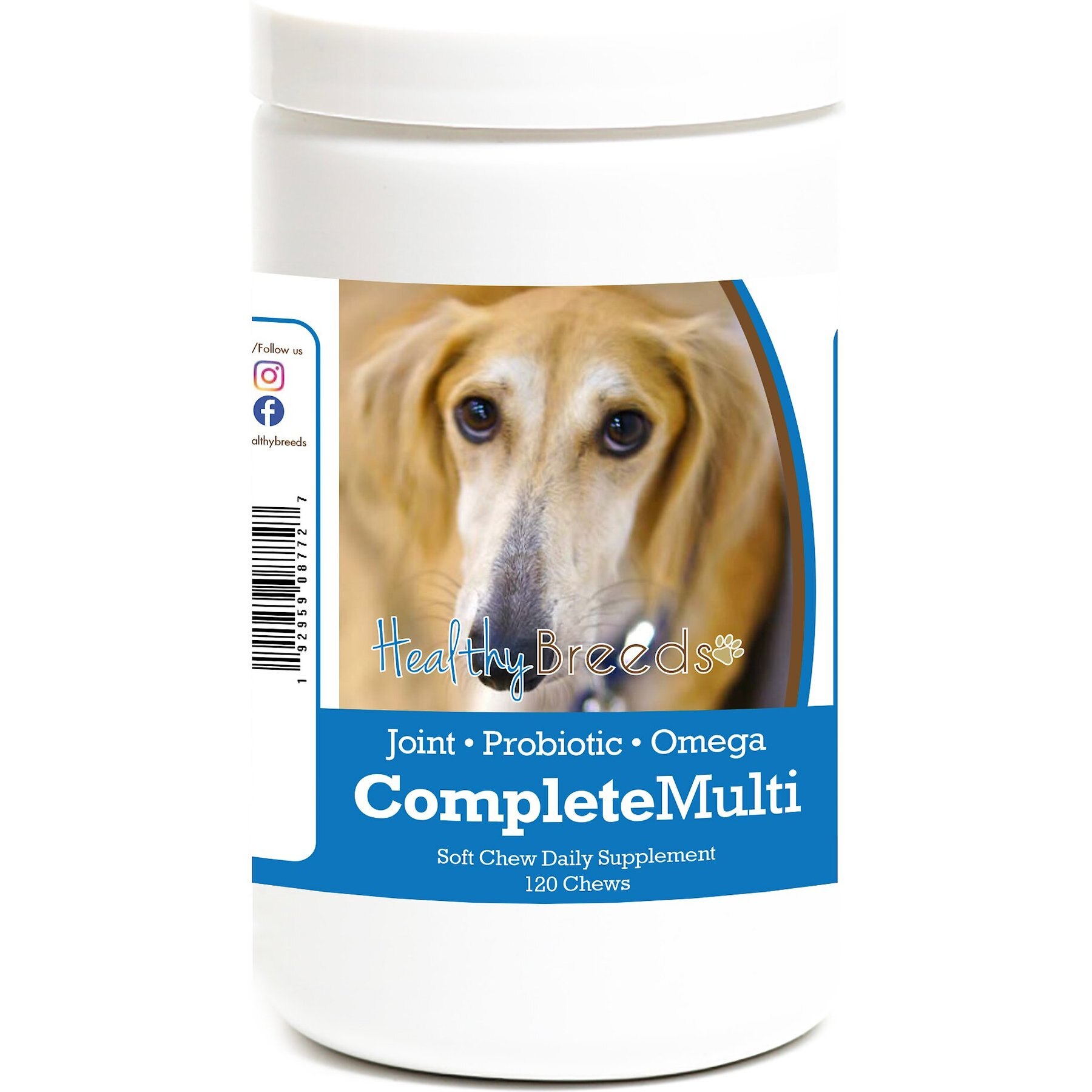 Healthy Breeds All In One Multivitamin Soft Chews Dog Supplement, 120 count