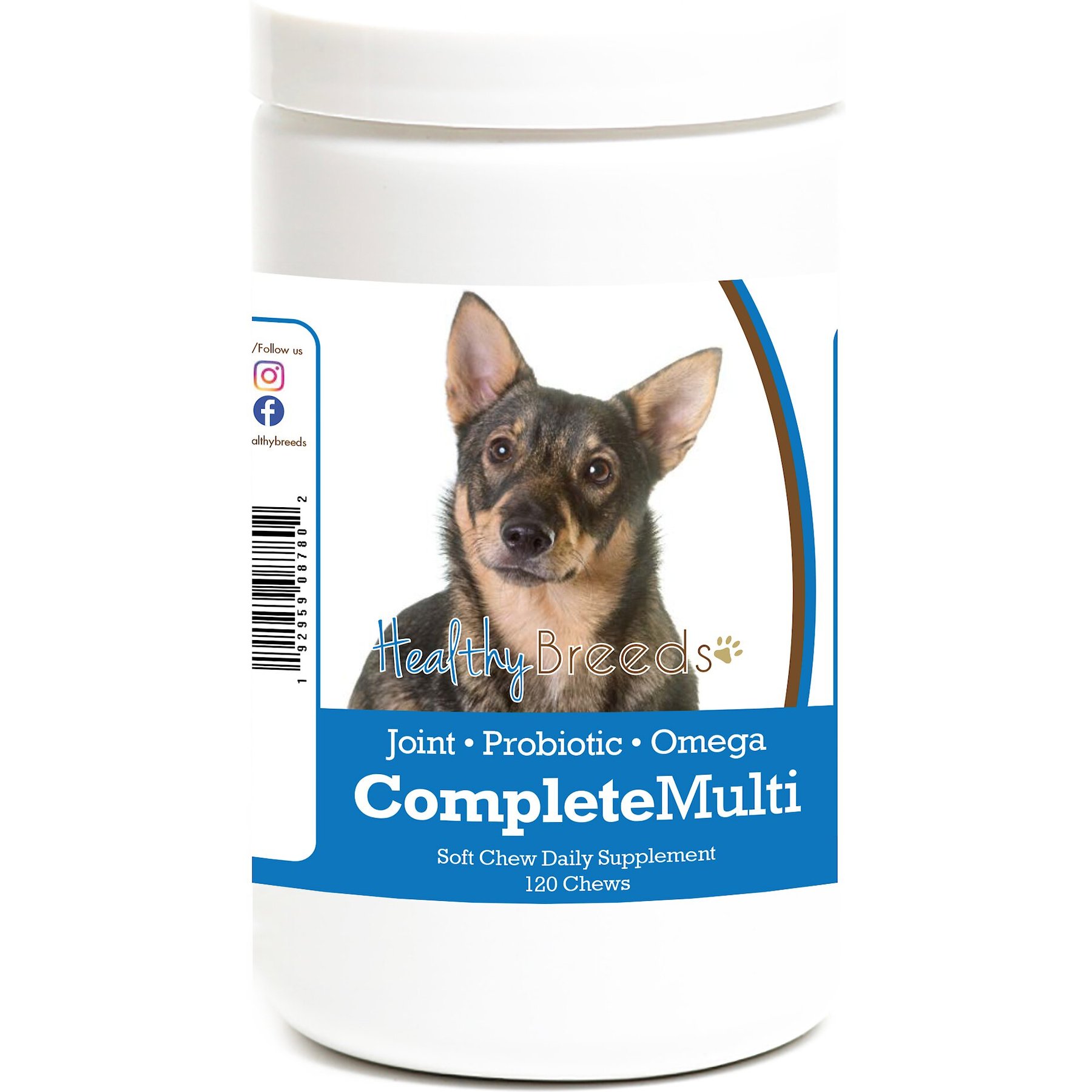 Healthy Breeds All In One Multivitamin Soft Chews Dog Supplement, 120 count