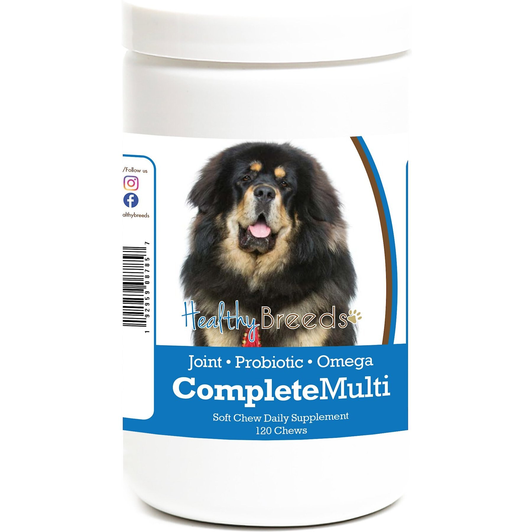 Healthy Breeds All In One Multivitamin Soft Chews Dog Supplement, 120 count
