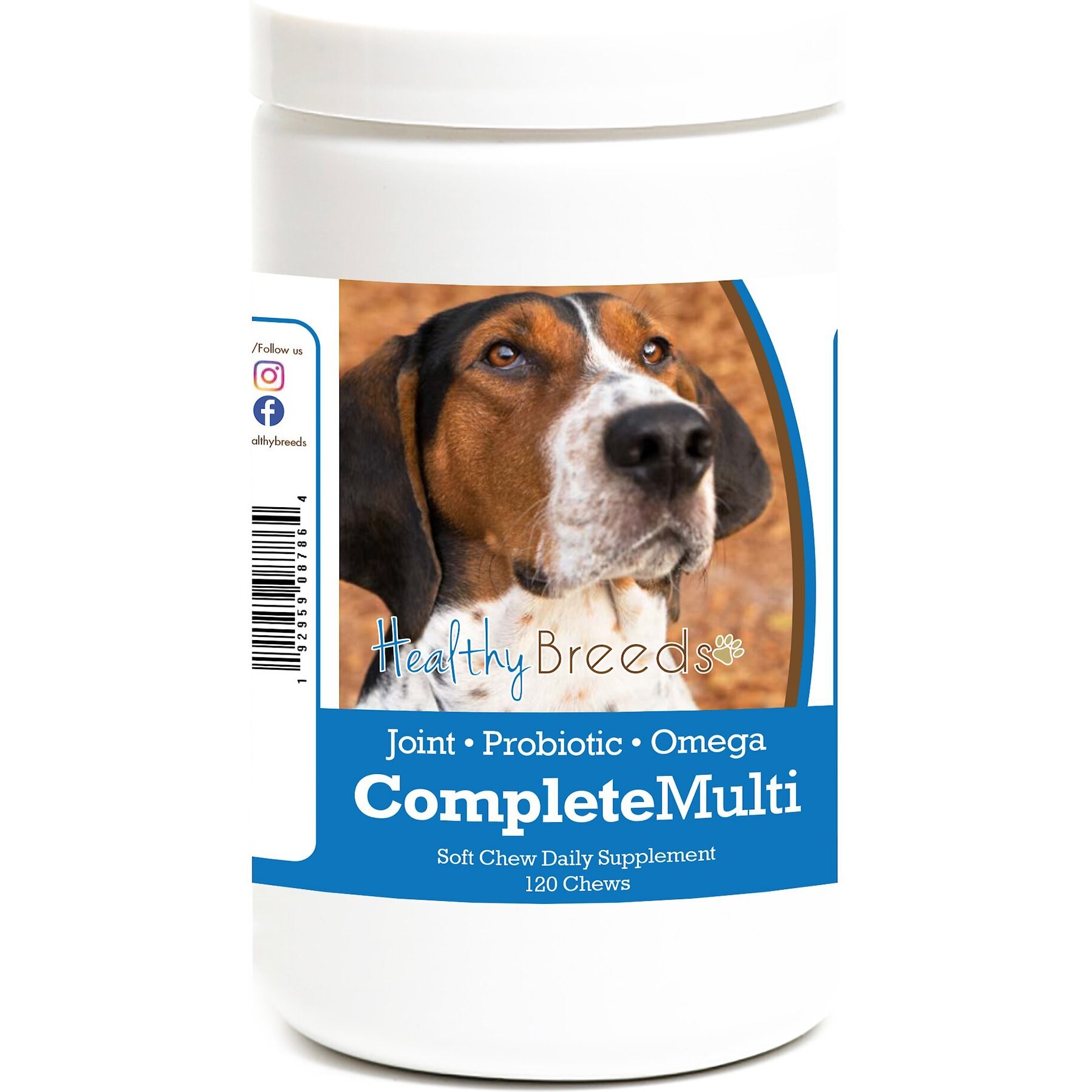 Healthy Breeds All In One Multivitamin Soft Chews Dog Supplement, 120 count