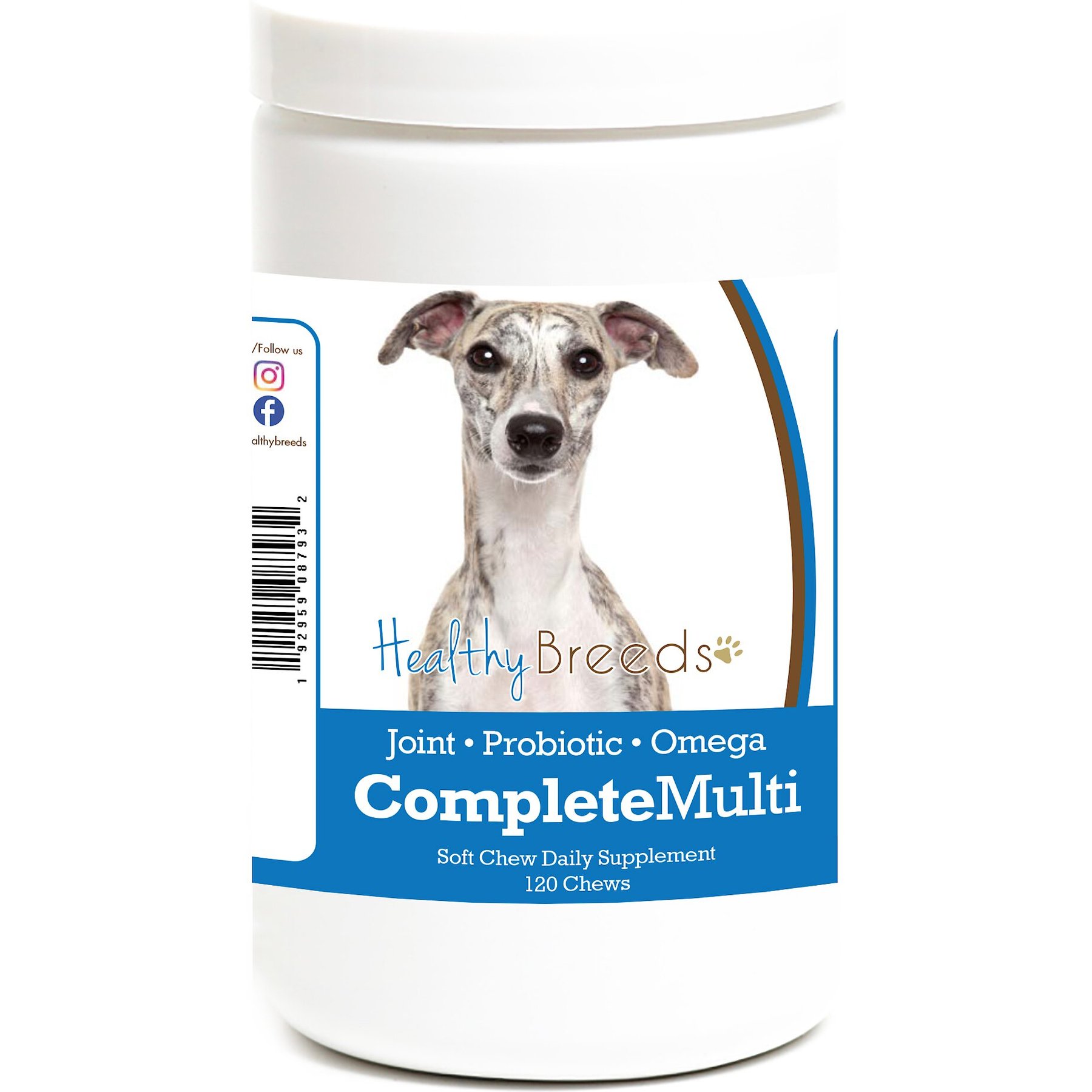 Healthy Breeds All In One Multivitamin Soft Chews Dog Supplement, 120 count