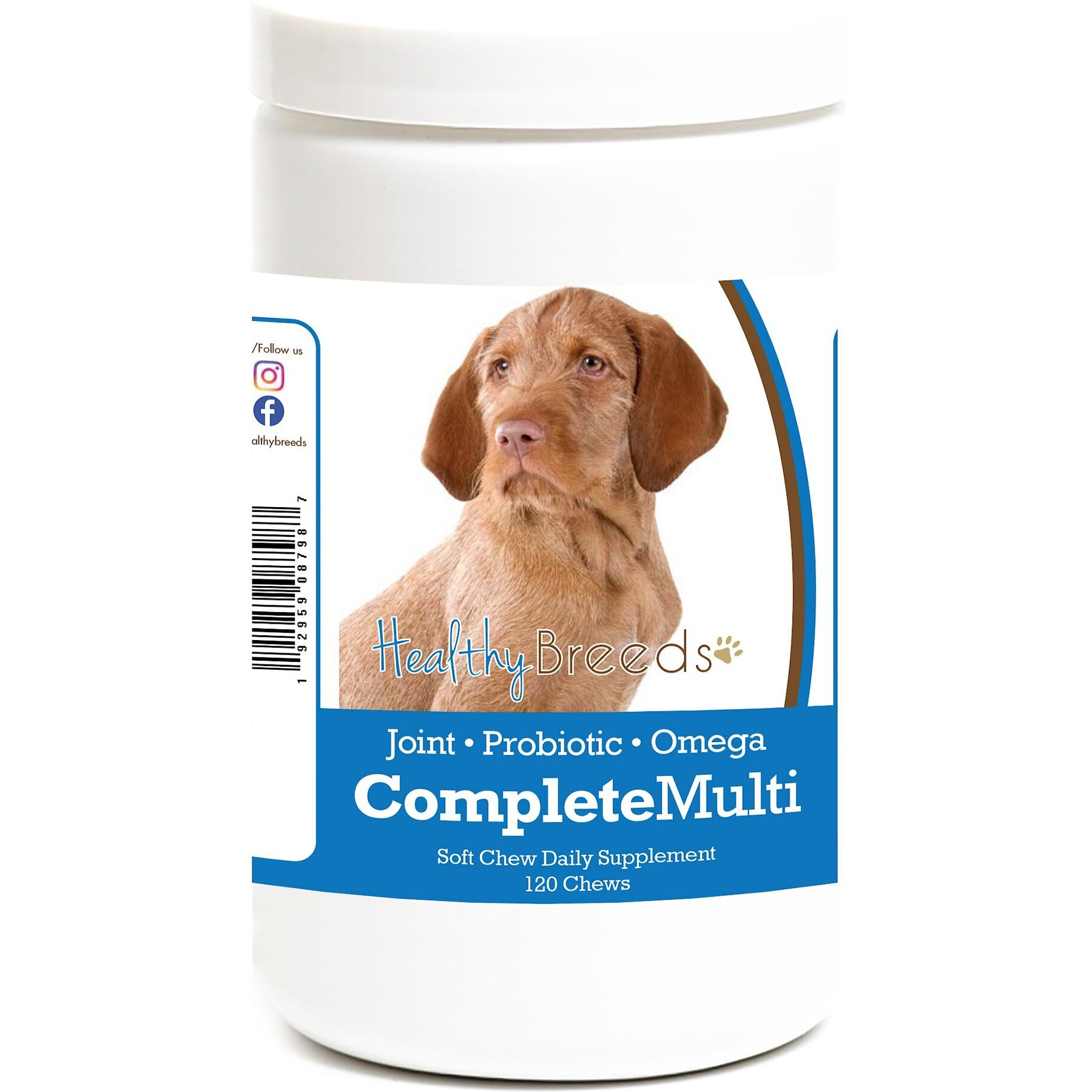 Healthy Breeds All In One Multivitamin Soft Chews Dog Supplement, 120 count