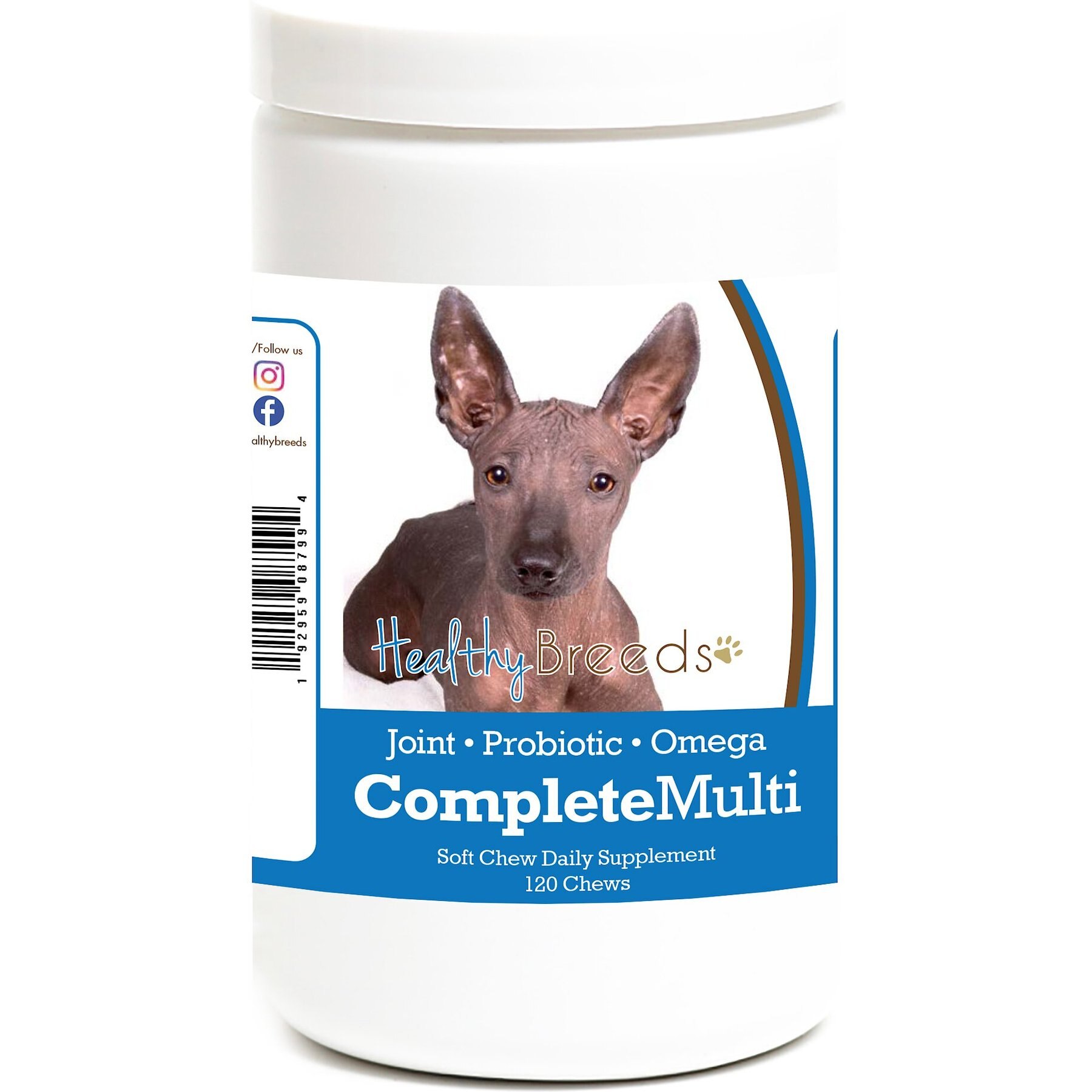 Healthy Breeds All In One Multivitamin Soft Chews Dog Supplement, 120 count