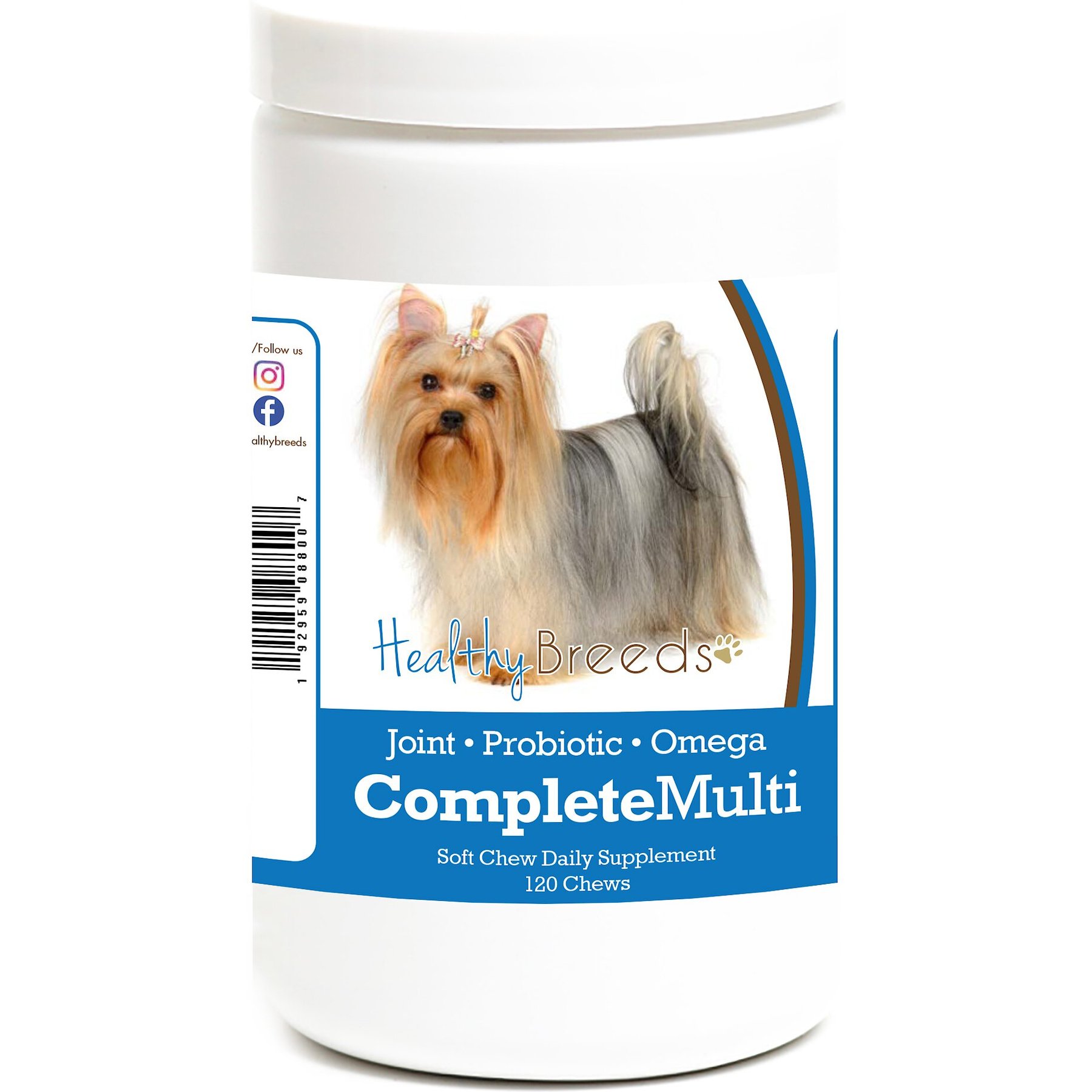 Healthy Breeds All In One Multivitamin Soft Chews Dog Supplement, 120 count
