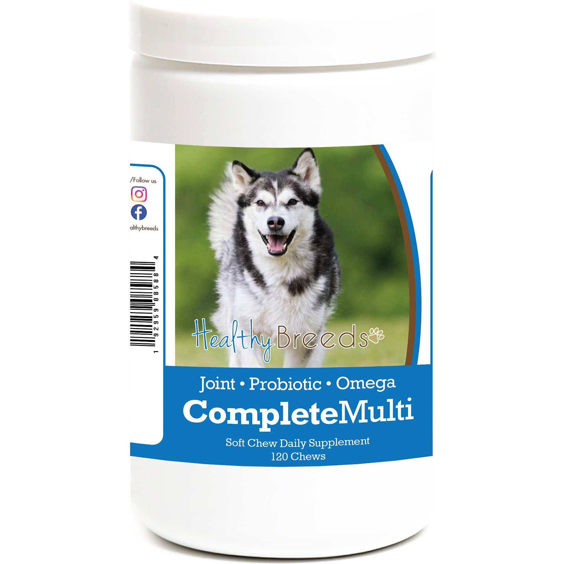 Healthy Breeds All In One Multivitamin Soft Chews Dog Supplement, 120 count