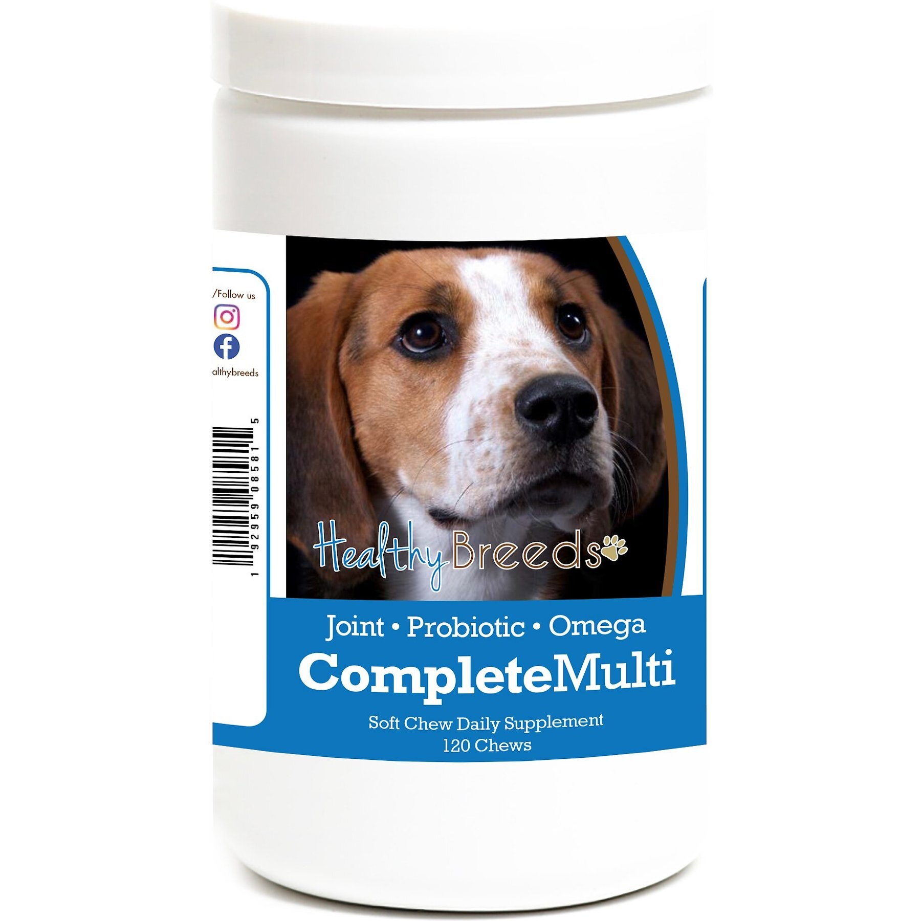 Healthy Breeds All In One Multivitamin Soft Chews Dog Supplement, 120 count