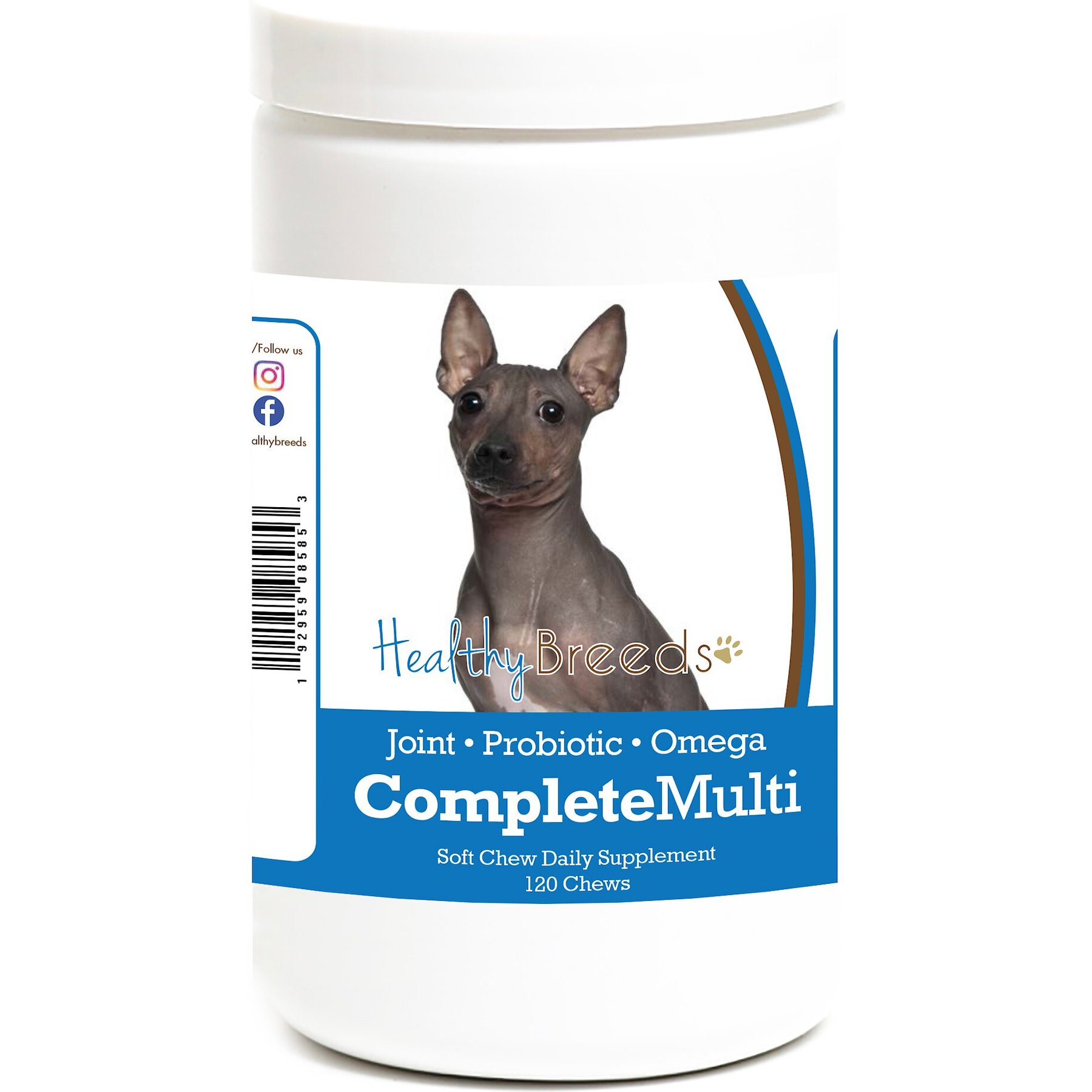 Healthy Breeds All In One Multivitamin Soft Chews Dog Supplement, 120 count