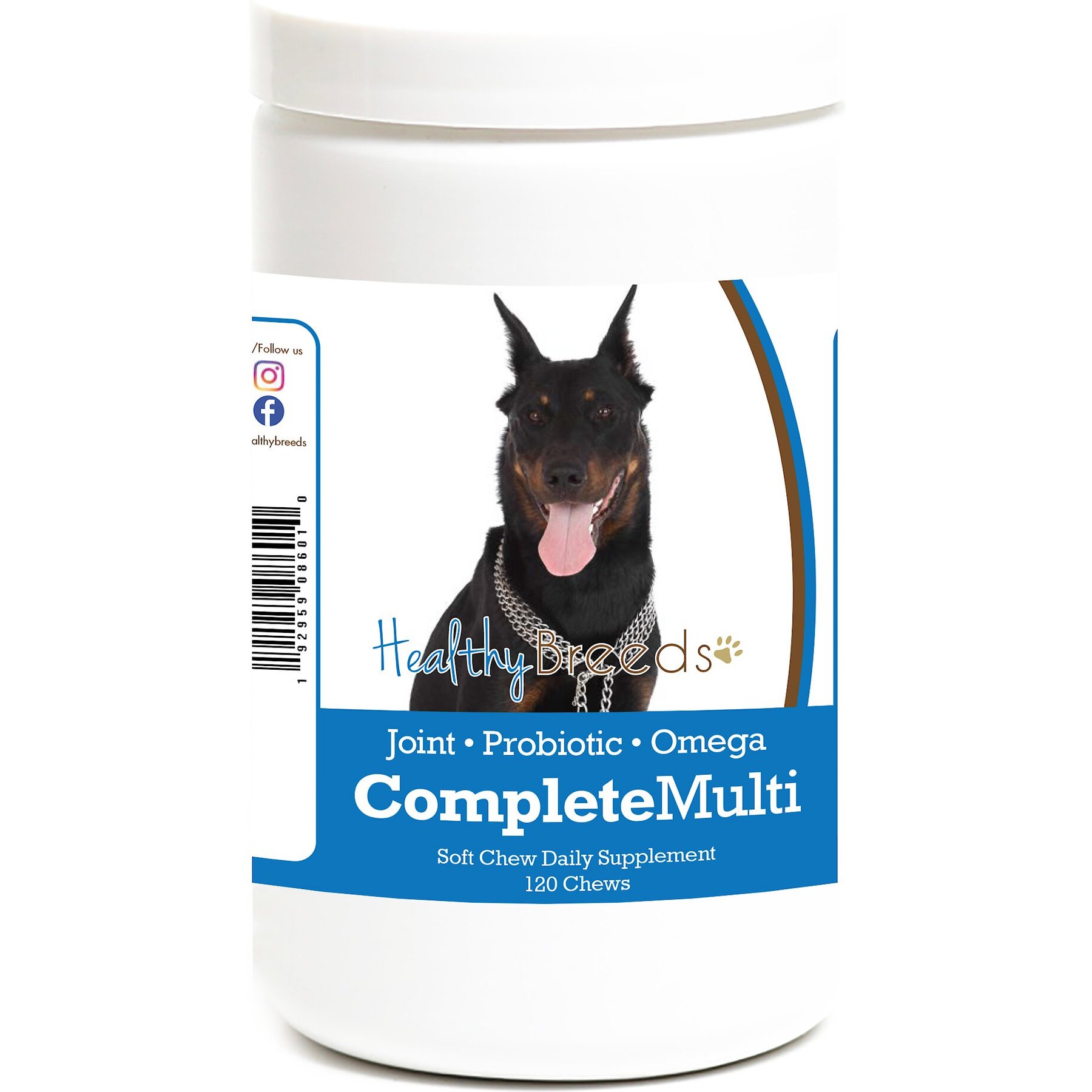 Healthy Breeds All In One Multivitamin Soft Chews Dog Supplement, 120 count