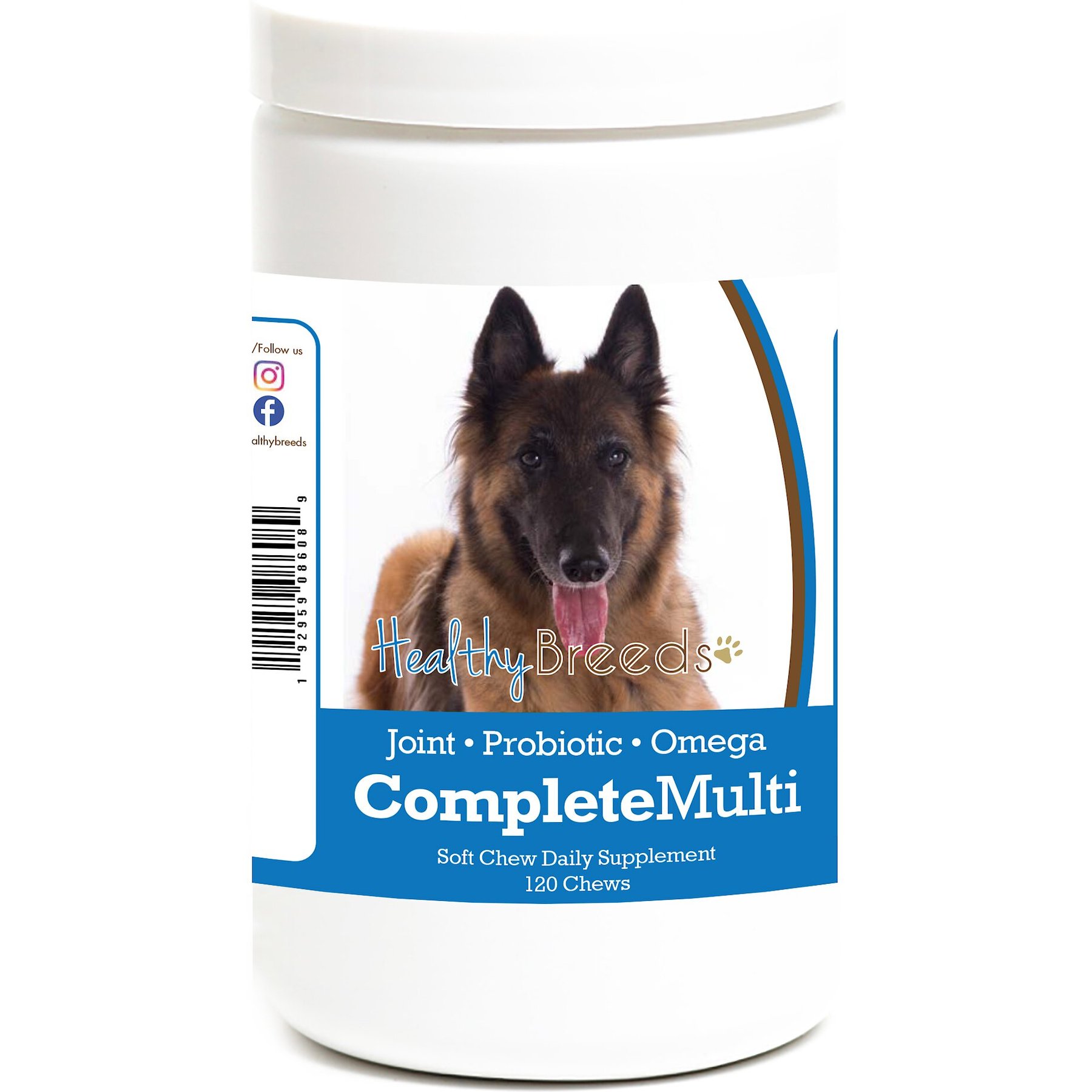 Healthy Breeds All In One Multivitamin Soft Chews Dog Supplement, 120 count