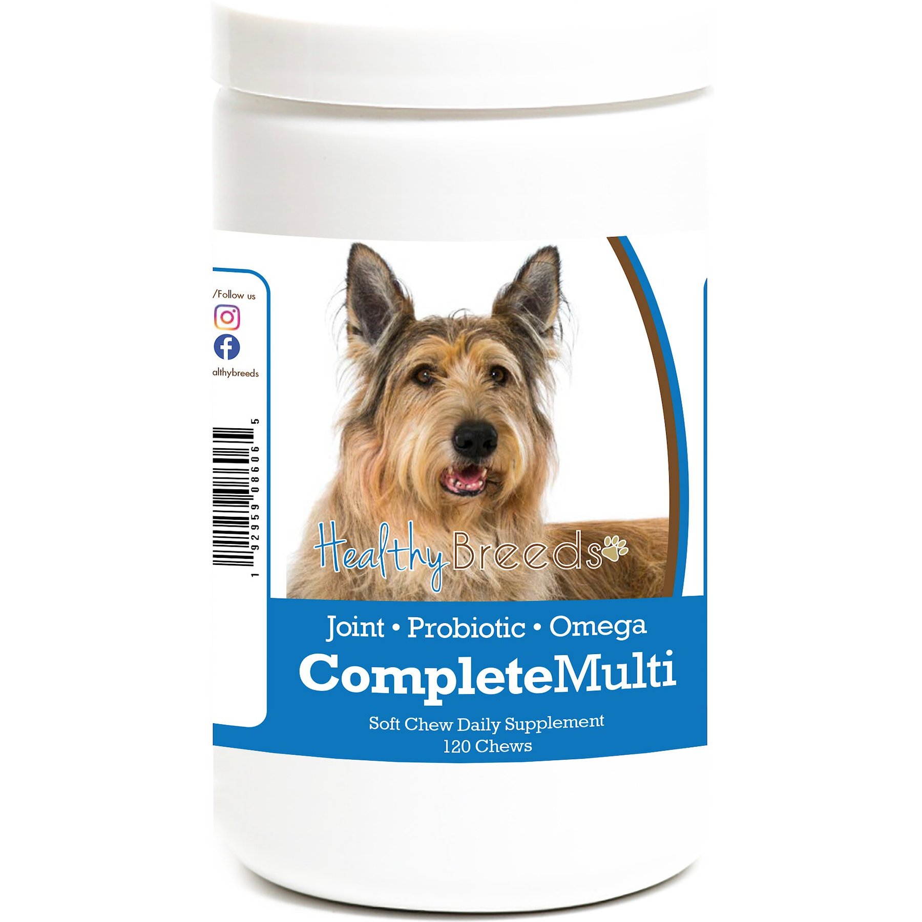Healthy Breeds All In One Multivitamin Soft Chews Dog Supplement, 120 count