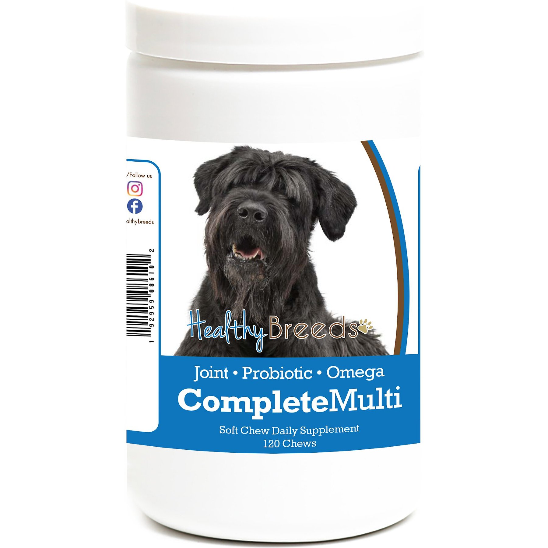 Healthy Breeds All In One Multivitamin Soft Chews Dog Supplement, 120 count
