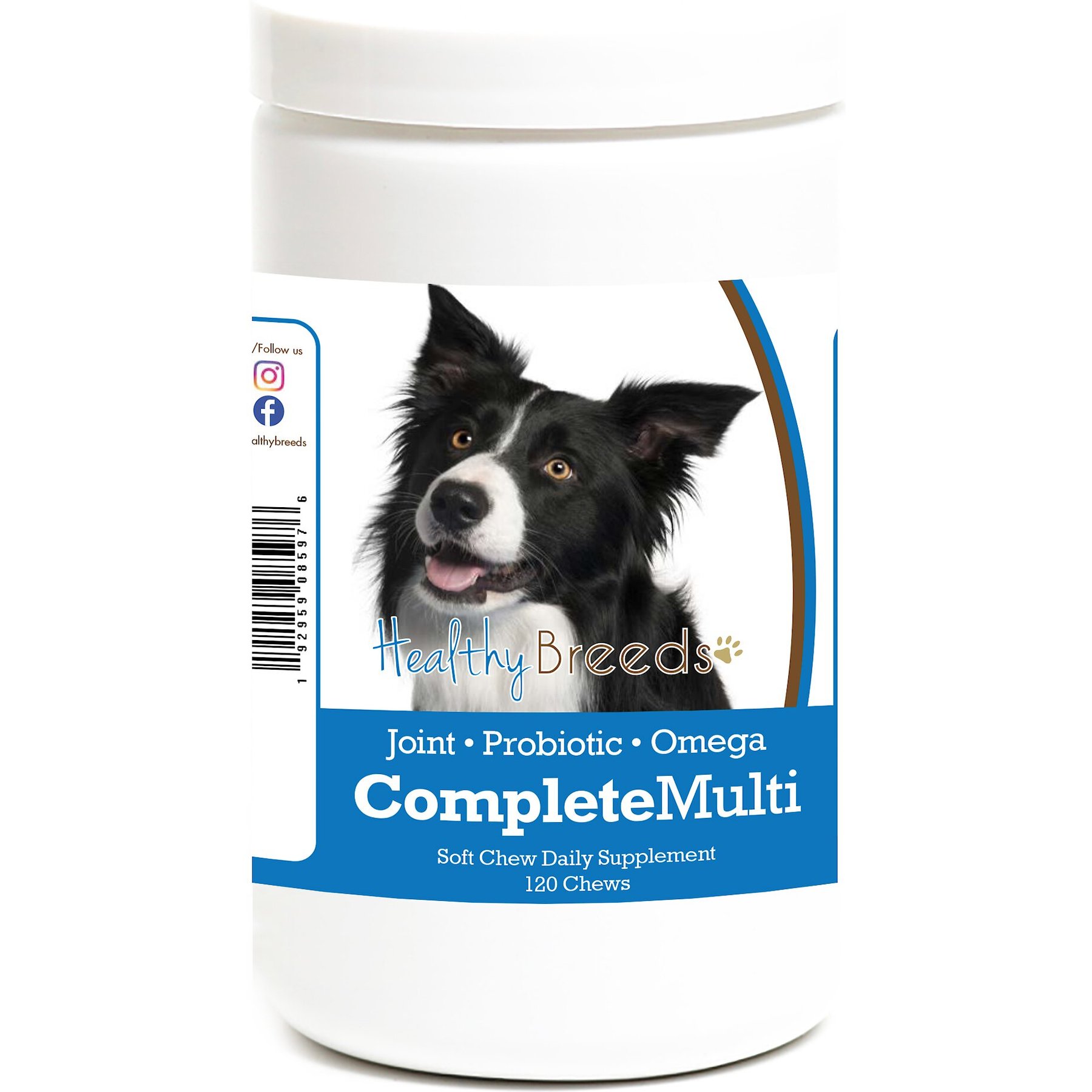 Healthy Breeds All In One Multivitamin Soft Chews Dog Supplement, 120 count