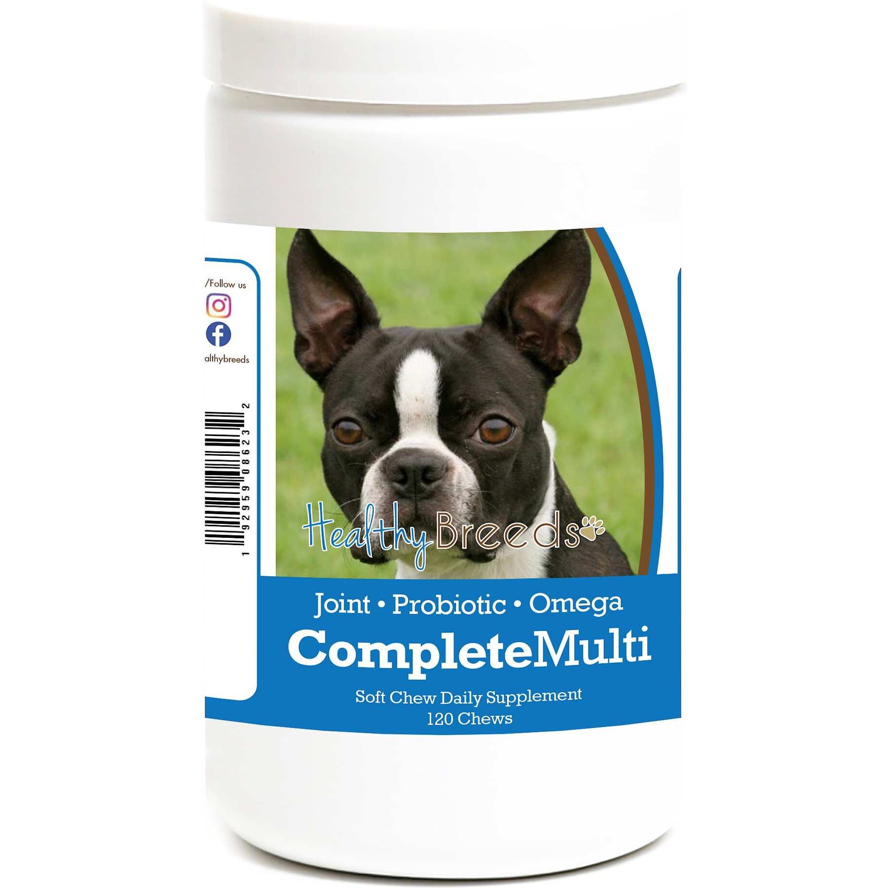 Healthy Breeds All In One Multivitamin Soft Chews Dog Supplement, 120 count