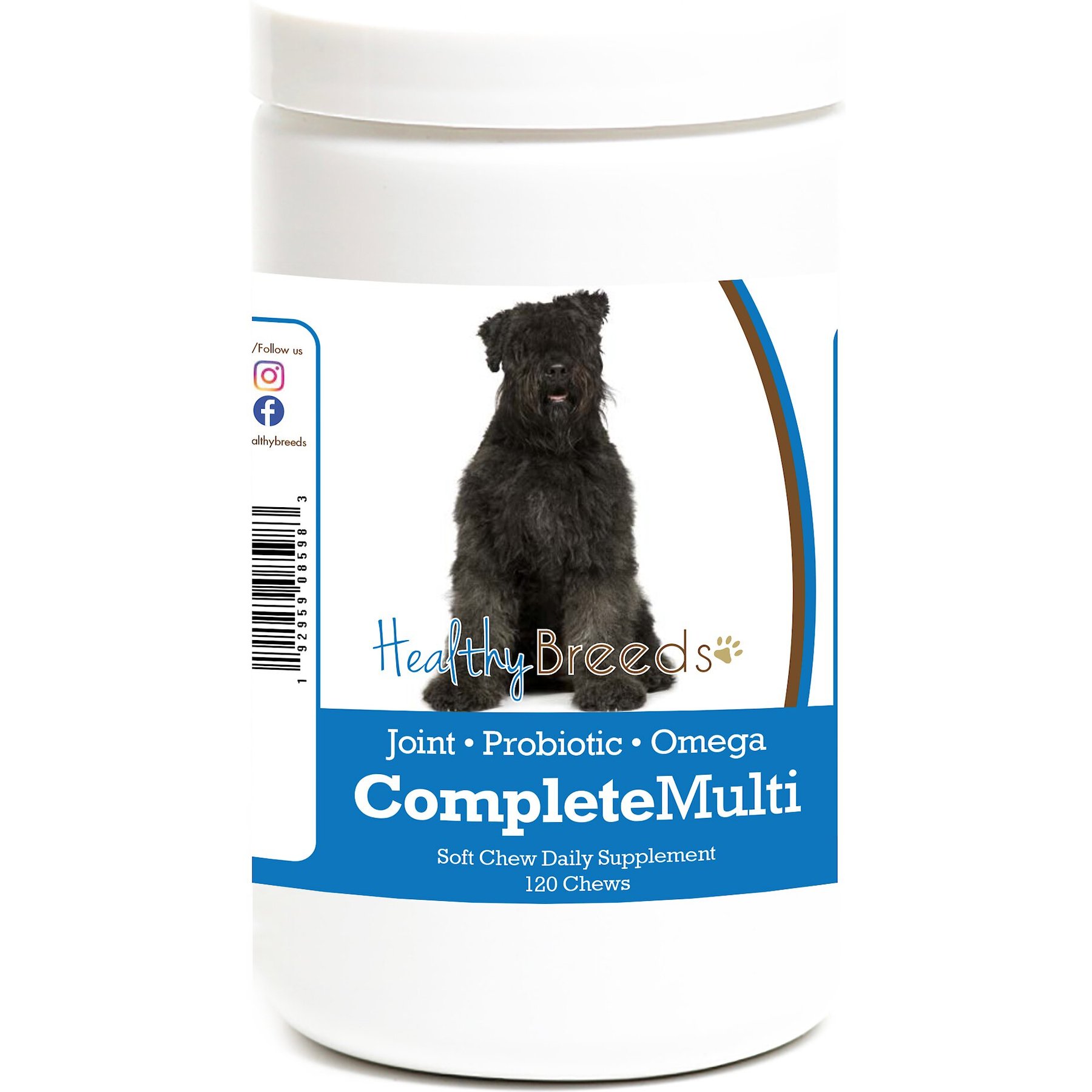 Healthy Breeds All In One Multivitamin Soft Chews Dog Supplement, 120 count