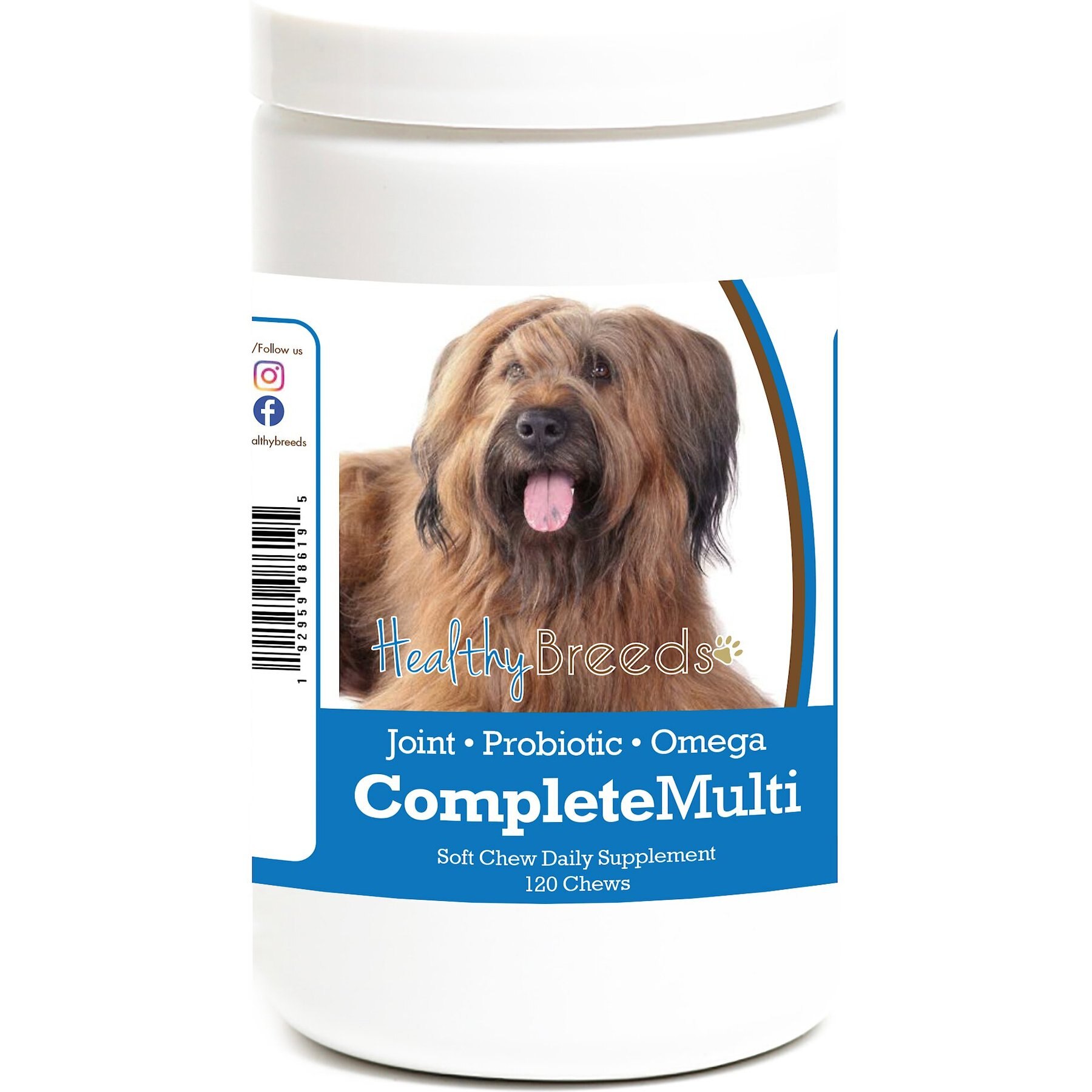 Healthy Breeds All In One Multivitamin Soft Chews Dog Supplement, 120 count