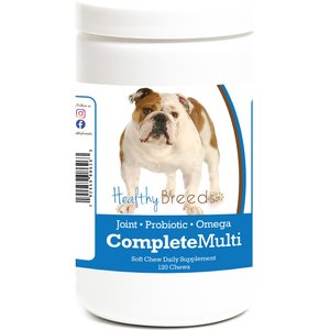 Healthy Breeds All In One Multivitamin Soft Chews Dog Supplement, 120 count