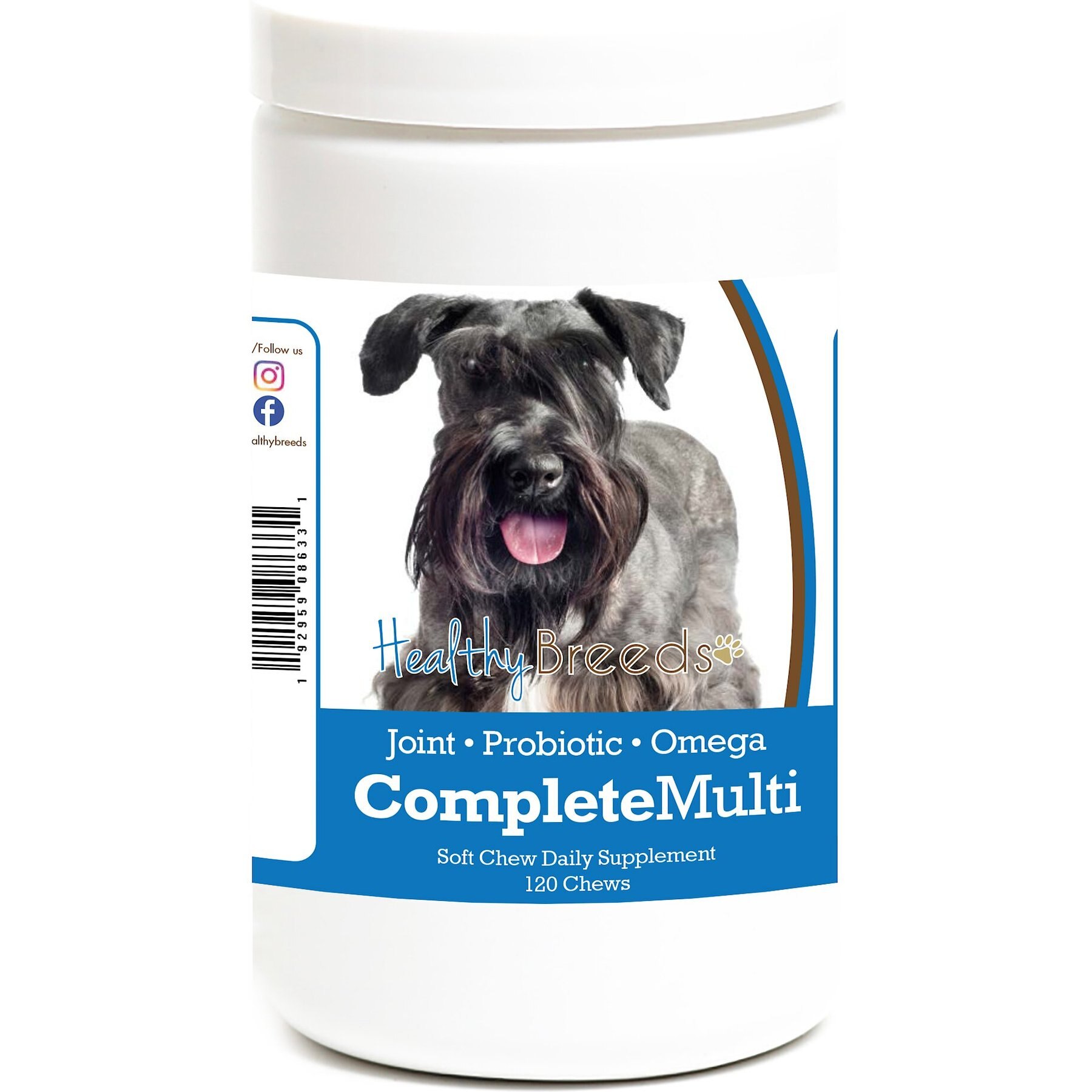 Healthy Breeds All In One Multivitamin Soft Chews Dog Supplement, 120 count