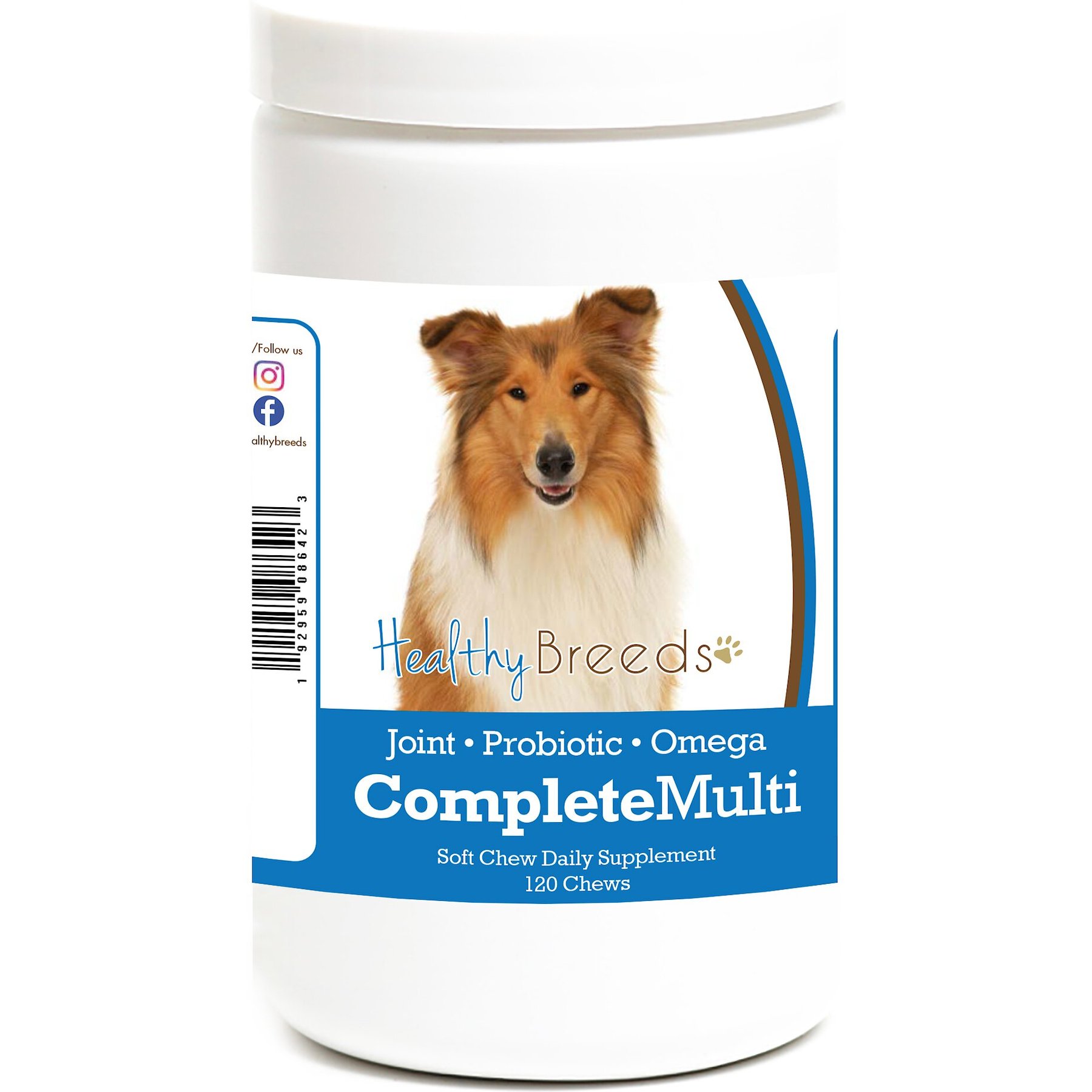 Healthy Breeds All In One Multivitamin Soft Chews Dog Supplement, 120 count