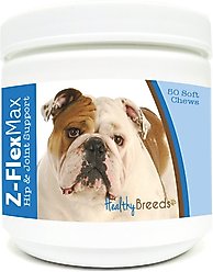 Healthy Breeds Bulldog Z-Flex Max Hip & Joint Soft Chews Dog Supplement, 50 count