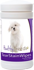 Healthy Breeds Maltese Tear Stain Dog Wipes, 70 count