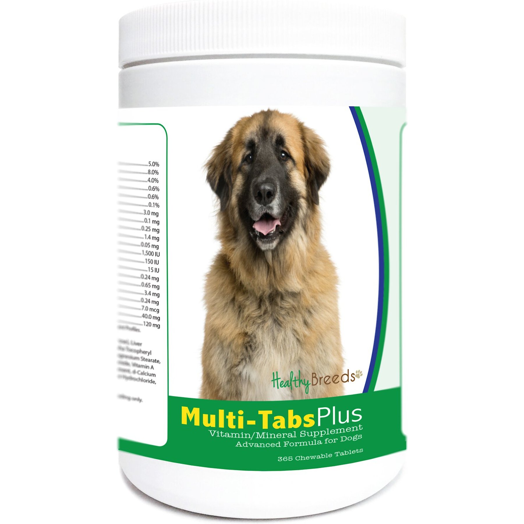 Healthy Breeds Multi-Tabs Plus Chewable Tablets Dog Supplement, 365 count