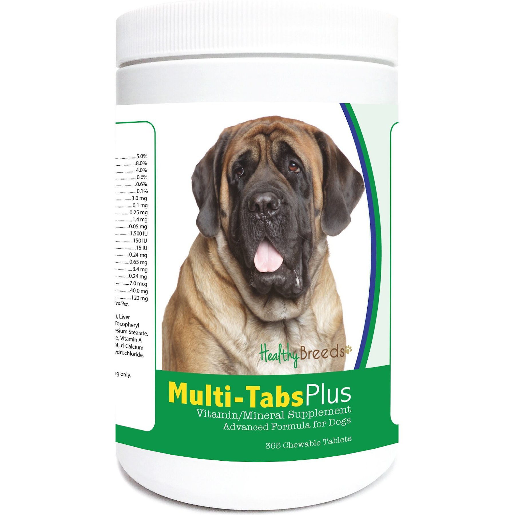 Healthy Breeds Multi-Tabs Plus Chewable Tablets Dog Supplement, 365 count