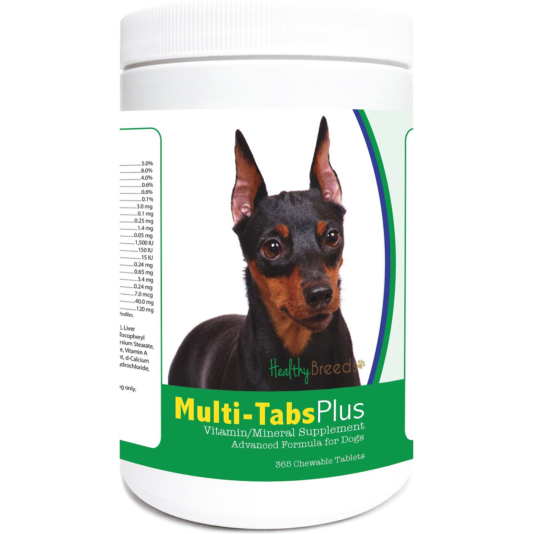 Healthy Breeds Multi-Tabs Plus Chewable Tablets Dog Supplement, 365 count
