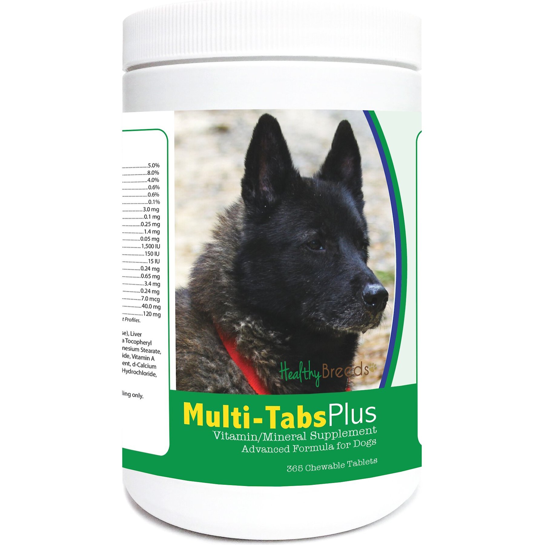 Healthy Breeds Multi-Tabs Plus Chewable Tablets Dog Supplement, 365 count